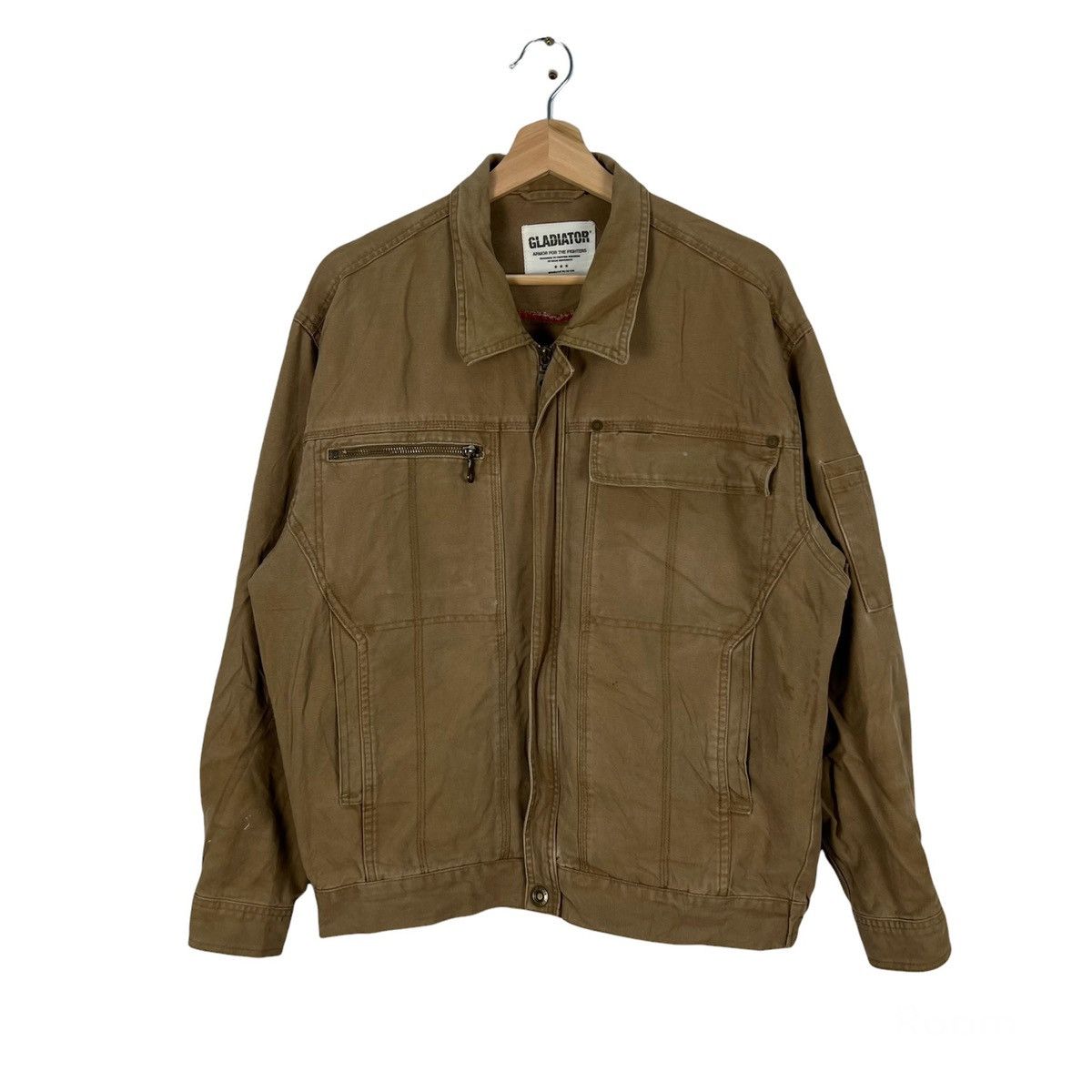 Japanese Brand VINTAGE GLADIATOR BOMBER JACKET MILITARY COLLECTIONS DESIGN Size US L / EU 52-54 / 3 - 1 Thumbnail