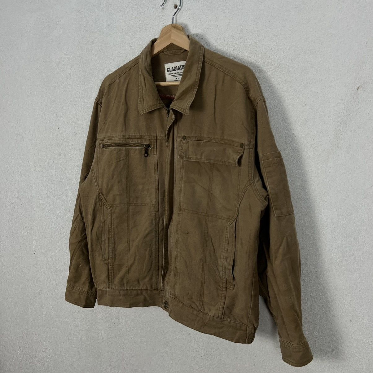 Japanese Brand VINTAGE GLADIATOR BOMBER JACKET MILITARY COLLECTIONS DESIGN Size US L / EU 52-54 / 3 - 2 Thumbnail