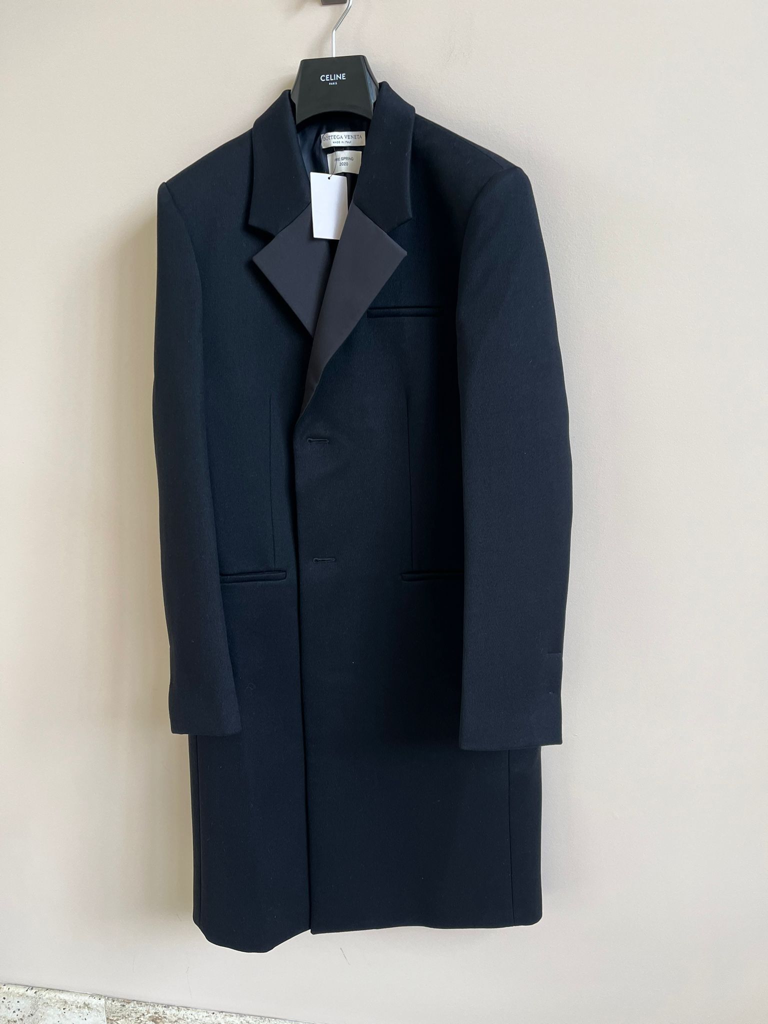 Bottega Veneta Long Coat in Black Color Size US L / EU 52-54 / 3 - 10 Thumbnail