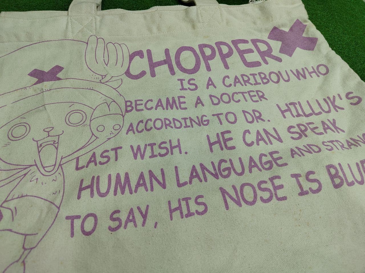 Cartoon Network × Japanese Brand × One Piece One Piece X Tony Chopper Tote Bag White Size ONE SIZE - 8 Thumbnail