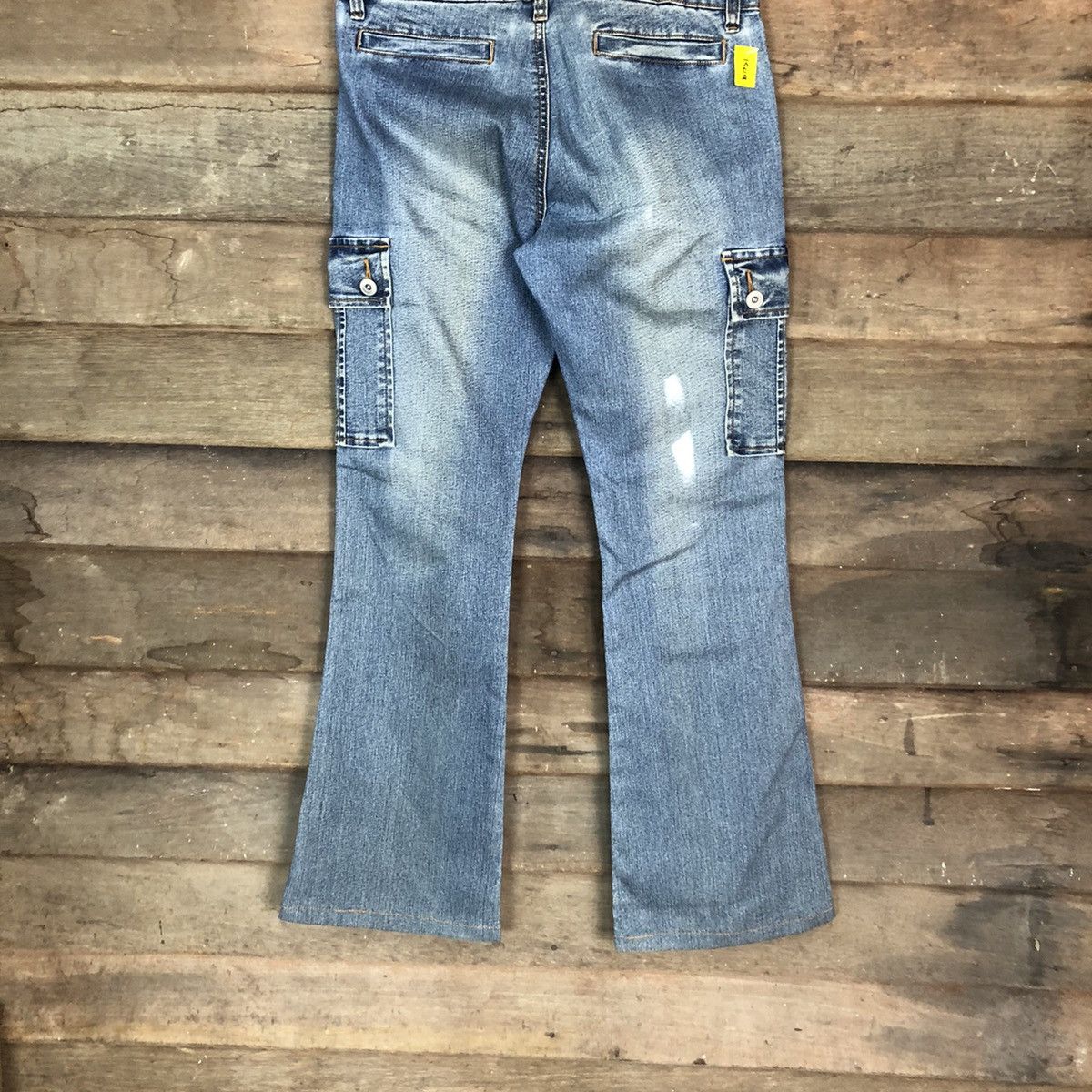 Japanese Brand DLL Denim Wave List Boot Cut Blue Multipocket Pants #1509 Size US 26 / EU 42 - 11 Thumbnail