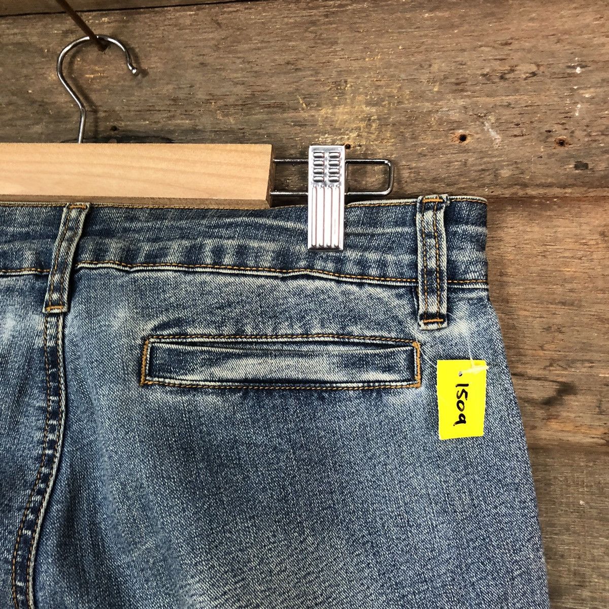 Japanese Brand DLL Denim Wave List Boot Cut Blue Multipocket Pants #1509 Size US 26 / EU 42 - 13 Thumbnail