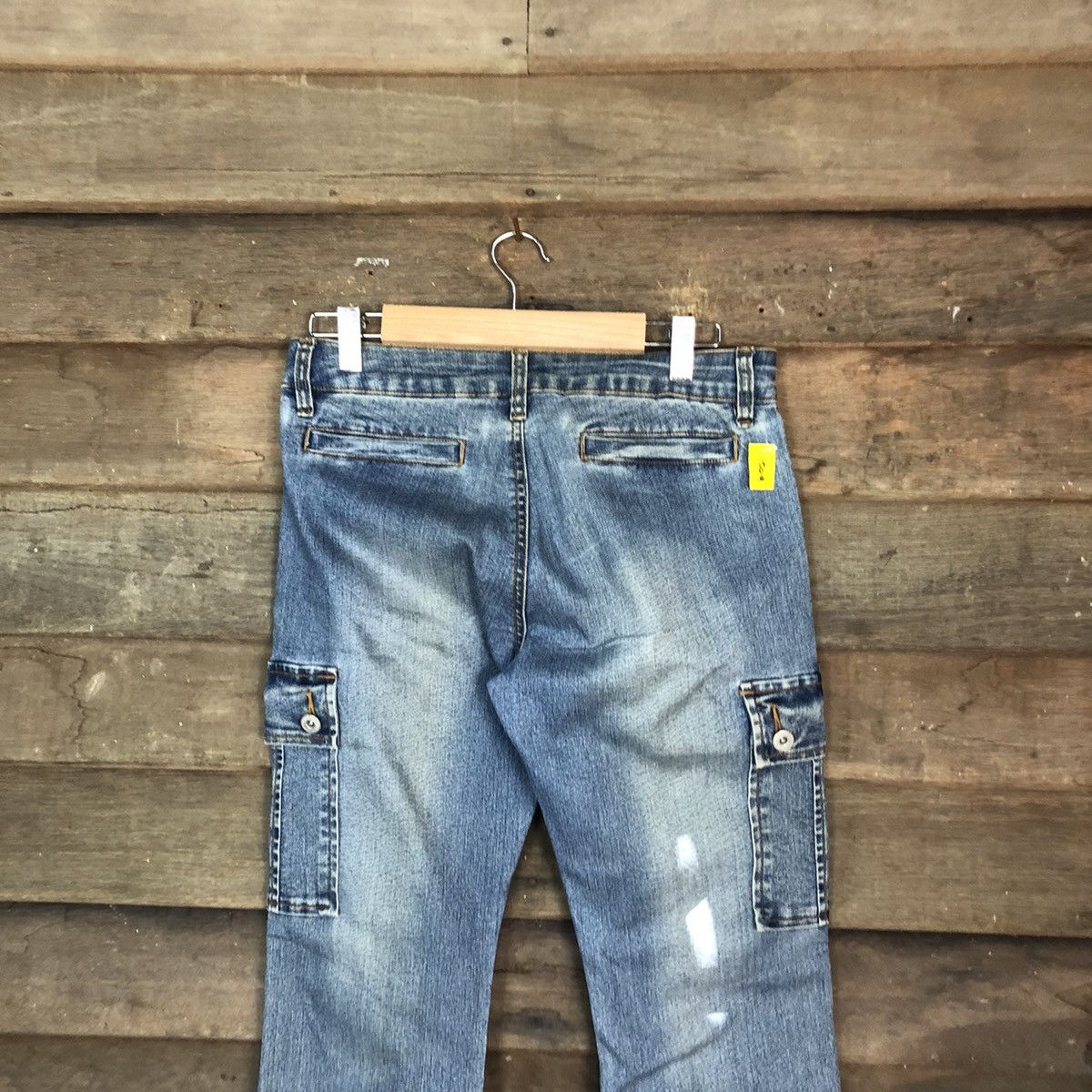 Japanese Brand DLL Denim Wave List Boot Cut Blue Multipocket Pants #1509 Size US 26 / EU 42 - 10 Thumbnail