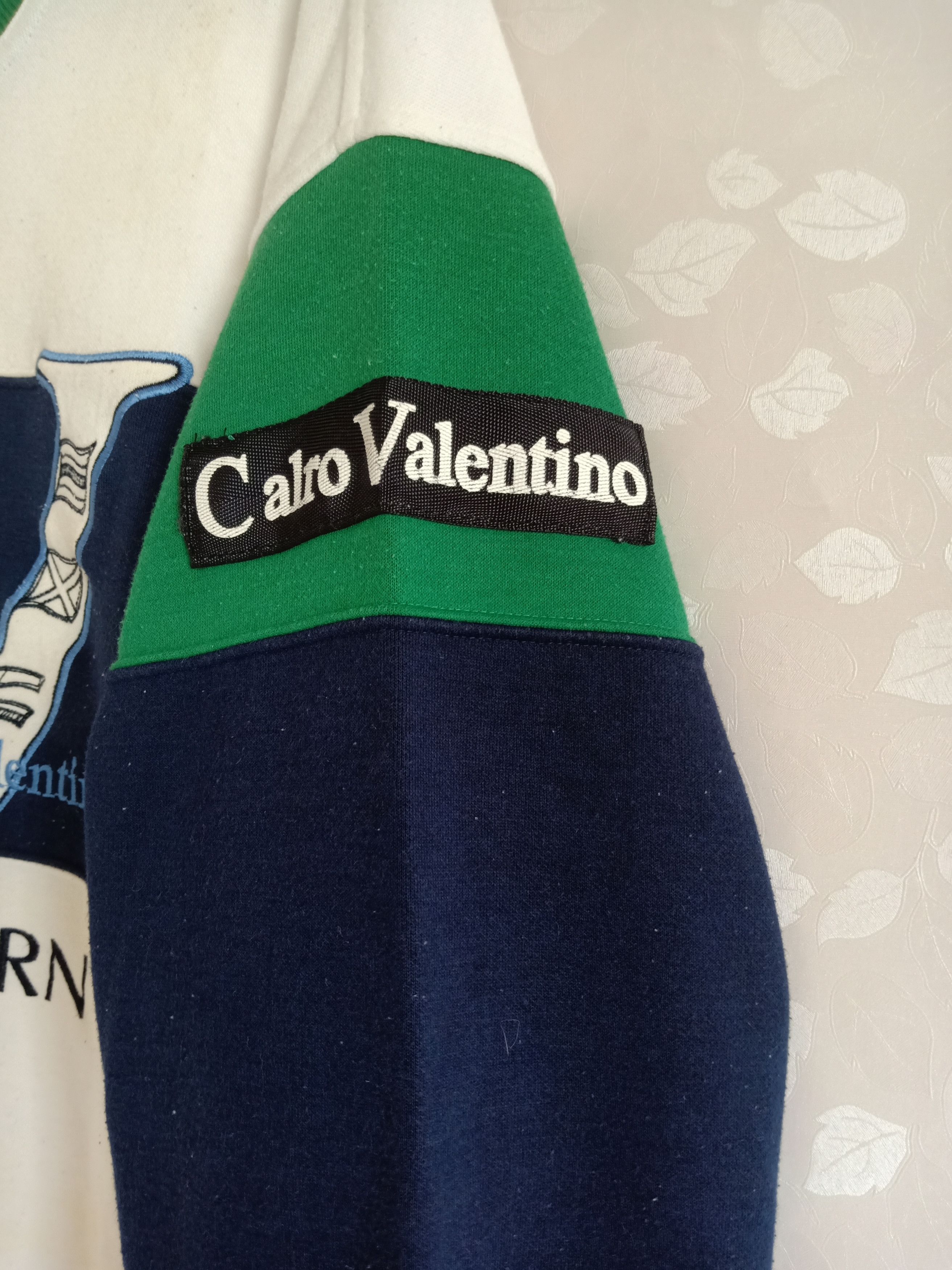 Valentino CARLO VALENTINO Embroidered Logo Jumper Size US M / EU 48-50 / 2 - 4 Thumbnail