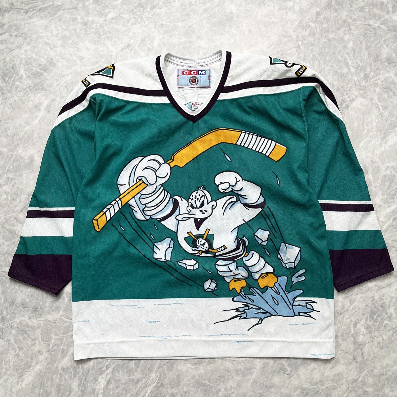 Anaheim Mighty Ducks Ice Hockey Jersey CCM 90's