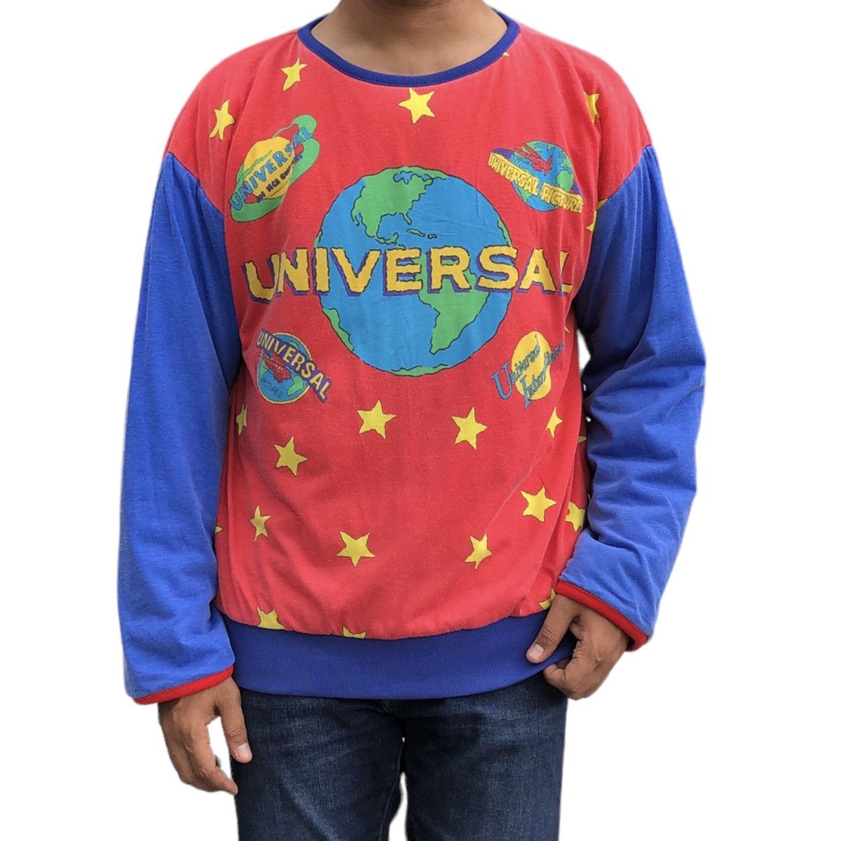 Universal Studios Vintage 90s Universal Studio Reversible Crewneck Sweatshirts Size US L / EU 52-54 / 3 - 4 Thumbnail