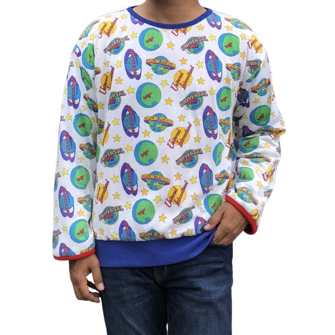 Universal Studios Vintage 90s Universal Studio Reversible Crewneck Sweatshirts Size US L / EU 52-54 / 3 - 9 Thumbnail