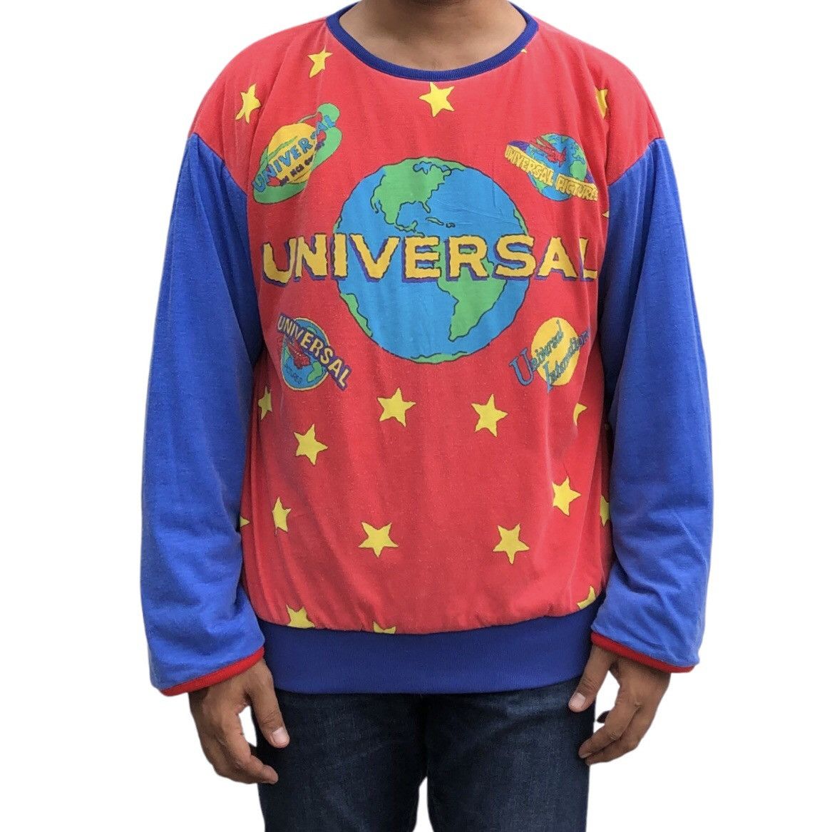 Universal Studios Vintage 90s Universal Studio Reversible Crewneck Sweatshirts Size US L / EU 52-54 / 3 - 1 Thumbnail
