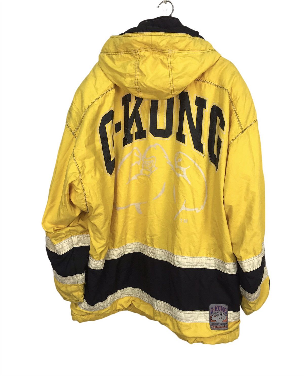 Goldwin × Japanese Brand × Vintage G.kong distressed half zipper hoodie jacket by goldwin Size US XL / EU 56 / 4 - 2 Thumbnail