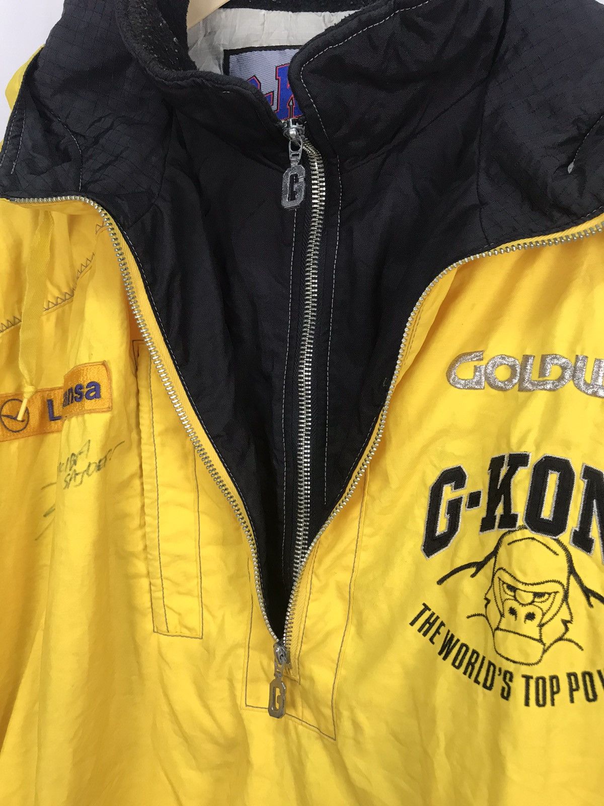 Goldwin × Japanese Brand × Vintage G.kong distressed half zipper hoodie jacket by goldwin Size US XL / EU 56 / 4 - 3 Thumbnail
