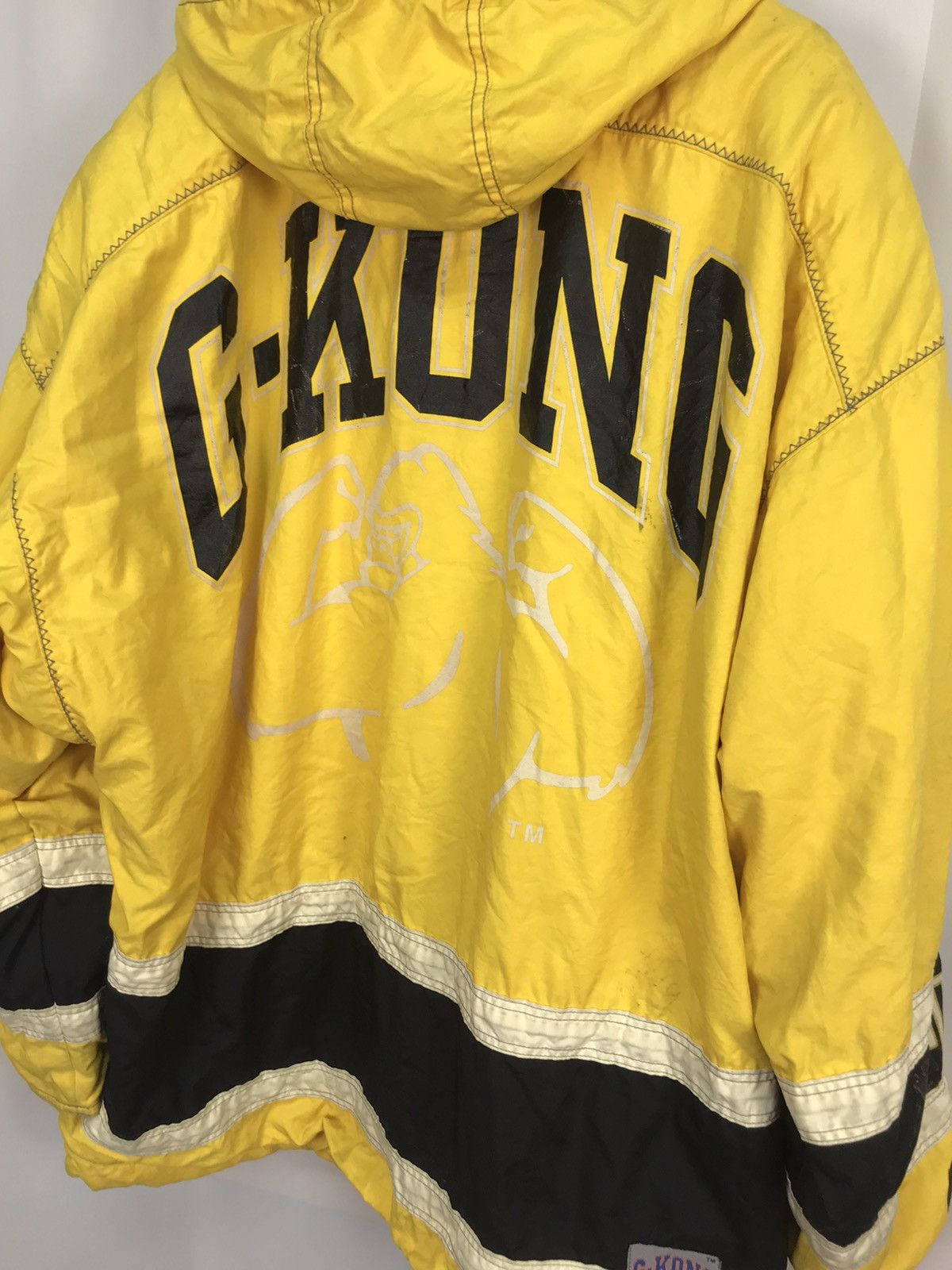 Goldwin × Japanese Brand × Vintage G.kong distressed half zipper hoodie jacket by goldwin Size US XL / EU 56 / 4 - 10 Thumbnail