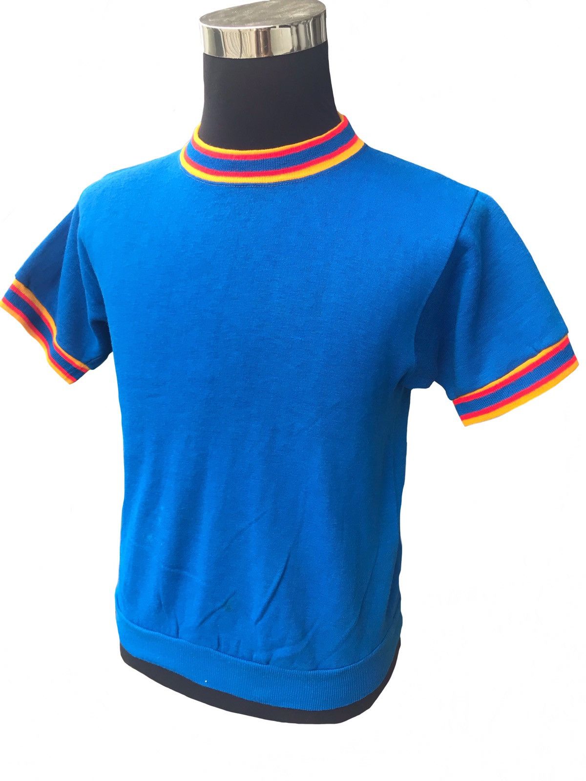 JCPenney 1960s Retro Vintage Towncraft Stripe Ringer Tops Size US M / EU 48-50 / 2 - 3 Thumbnail