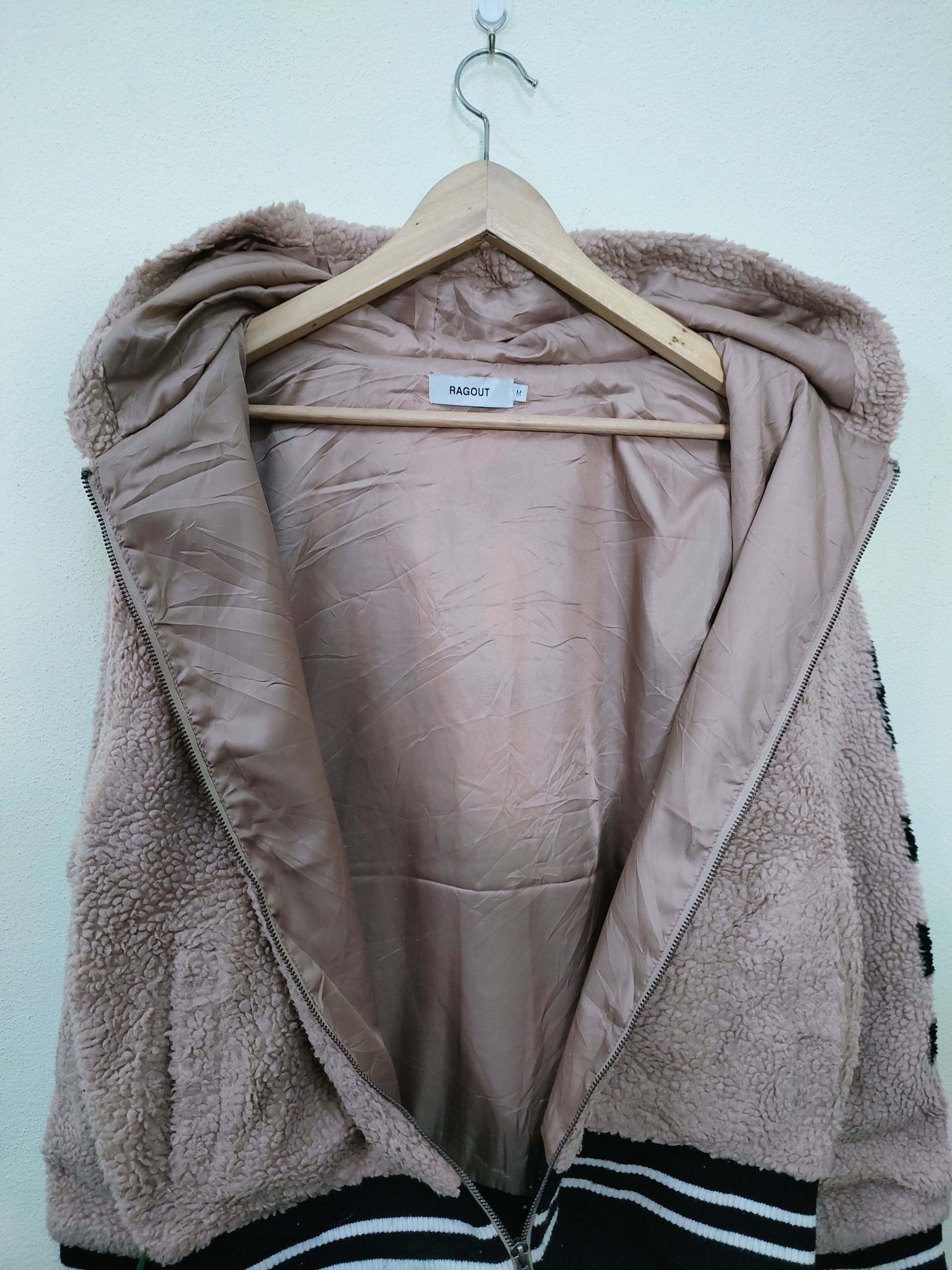 American Apparel Ragout Sherpa Spell Out 'HARMONIZES' Zipper Hoodie Size US M / EU 48-50 / 2 - 4 Thumbnail
