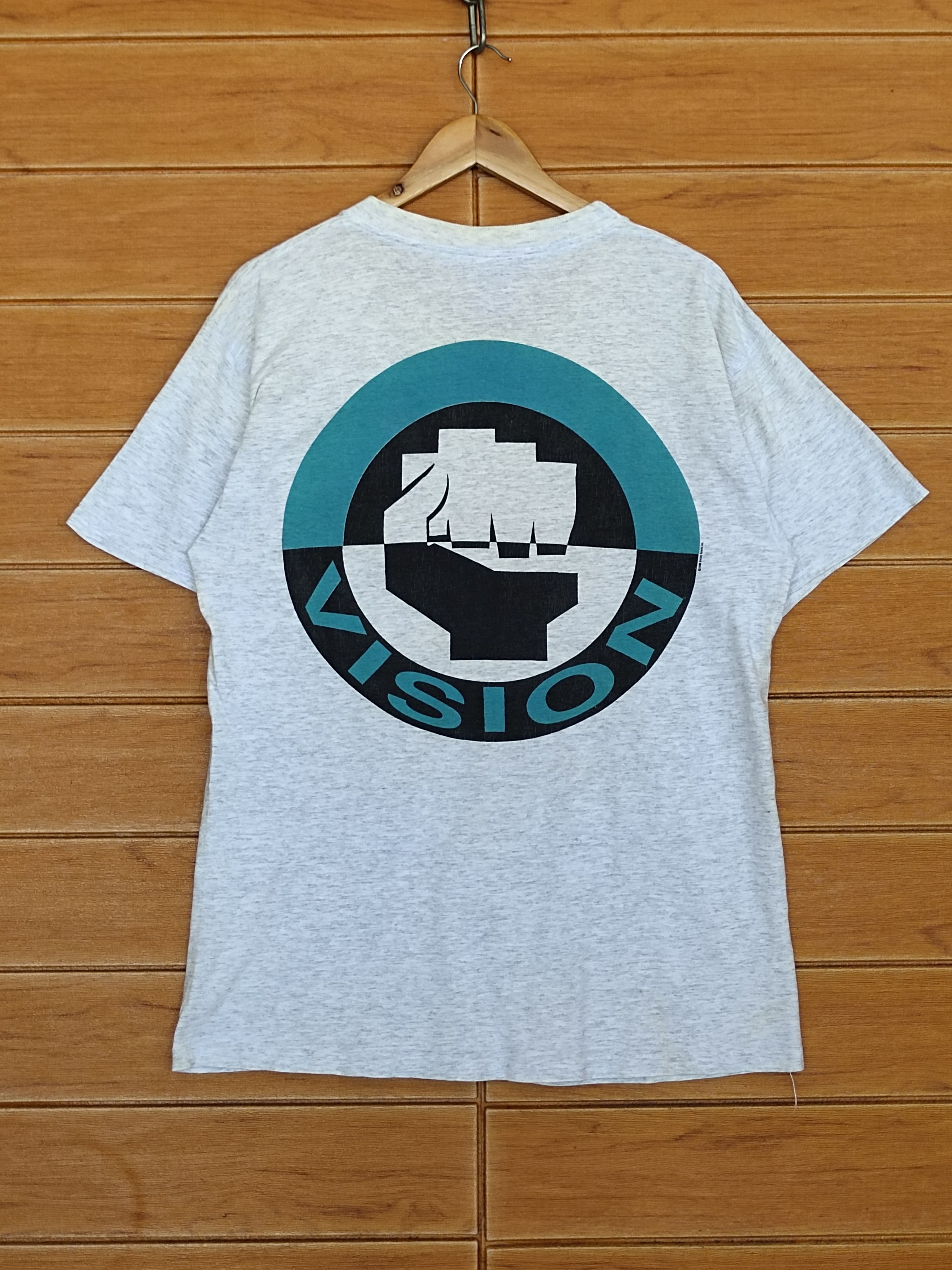 Vision Streetwear Vintage 90s Vision Streetwear Mirror Print T Shirt Size US M / EU 48-50 / 2 - 10 Thumbnail
