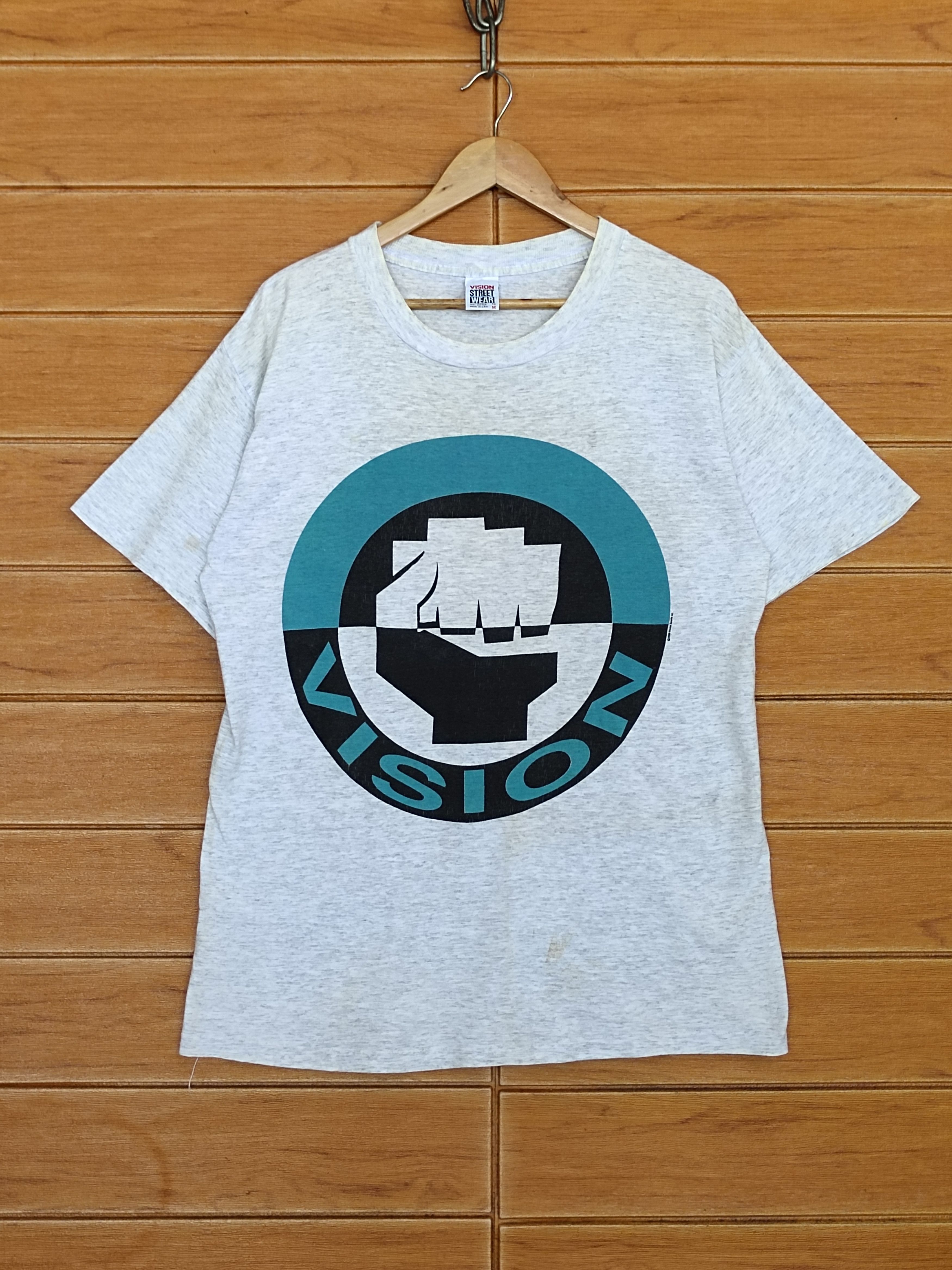 Vision Streetwear Vintage 90s Vision Streetwear Mirror Print T Shirt Size US M / EU 48-50 / 2 - 2 Thumbnail