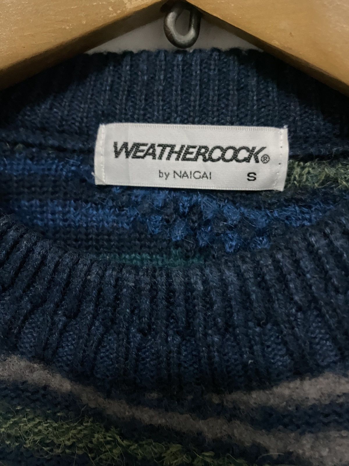 Japanese Brand × Vintage OFFER‼️Vintage Weathercock Knitwear Inspired Coogi Style Size US S / EU 44-46 / 1 - 5 Thumbnail