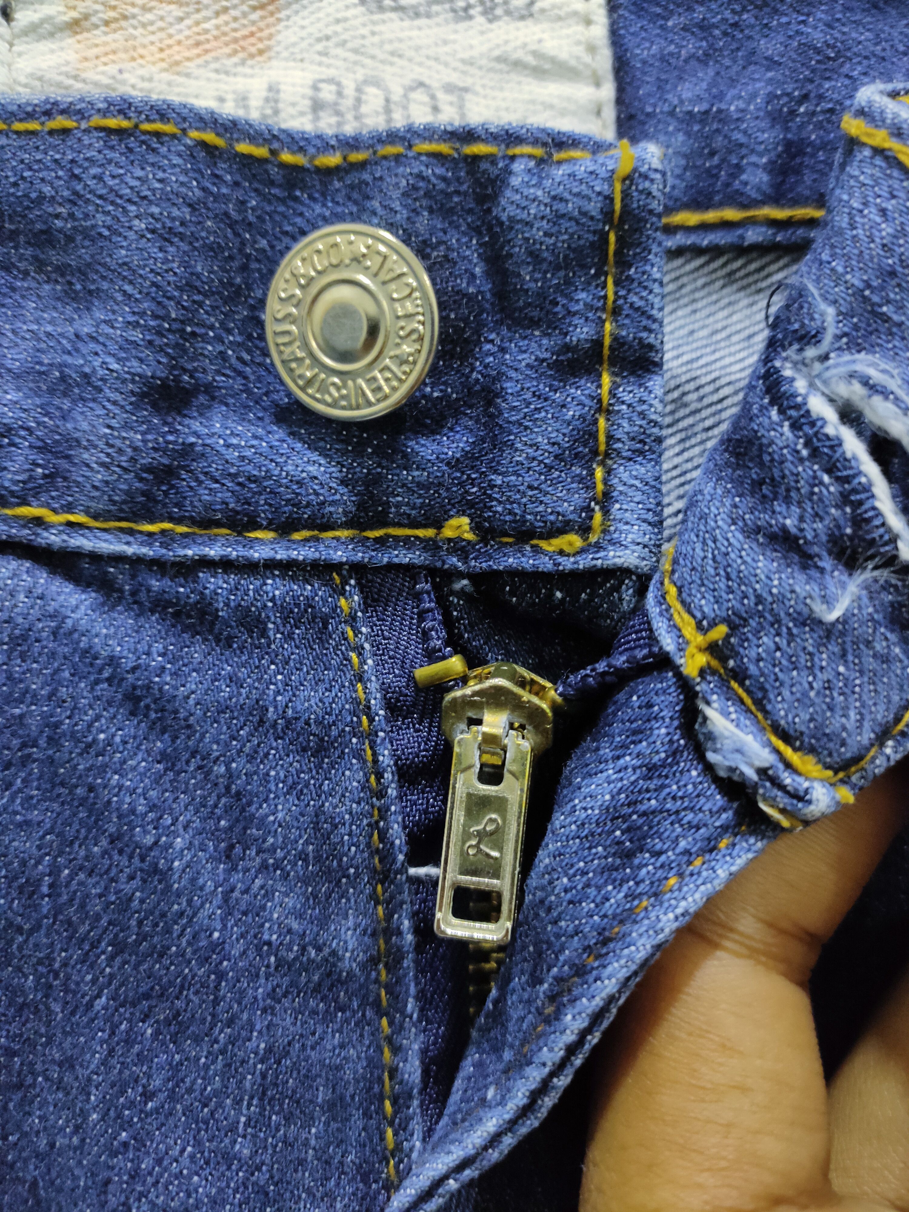 Garment Reproduction of Workers LEVI'S 501 XX Slim Fit Skinny Blue Blend Bikers Denim Jeans Size US 30 / EU 46 - 14 Thumbnail