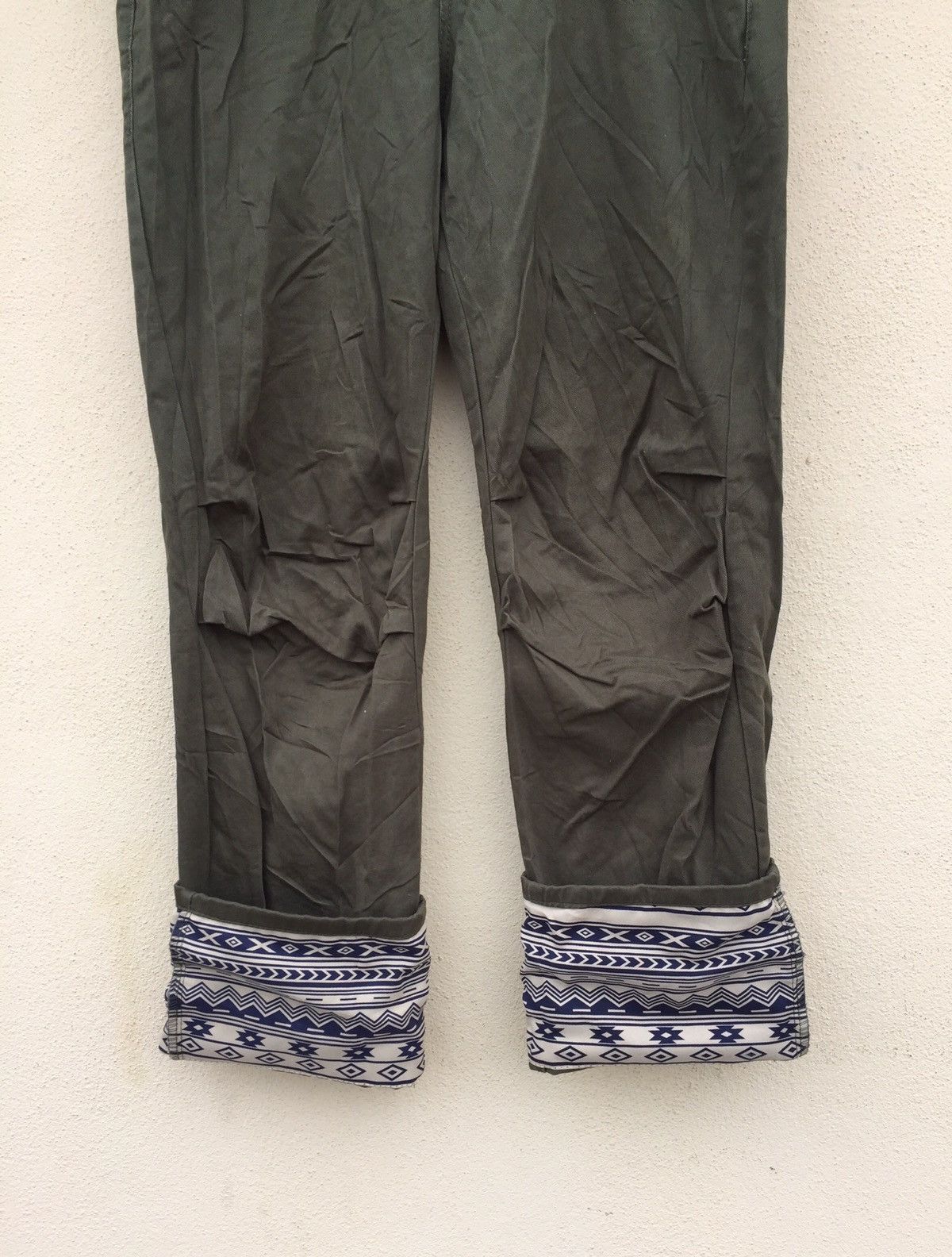 Japanese Brand × Tornado Mart Japanese Navajo Green Army Chinos Pant Size US 32 / EU 48 - 3 Thumbnail