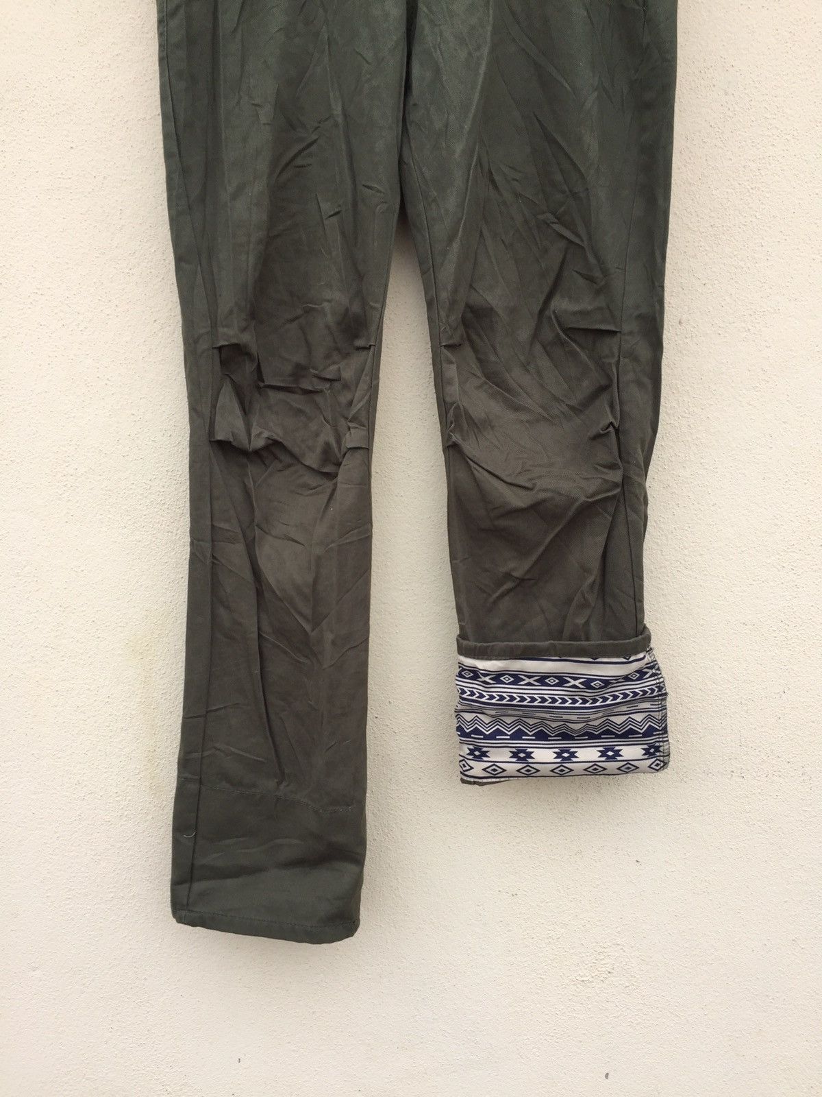 Japanese Brand × Tornado Mart Japanese Navajo Green Army Chinos Pant Size US 32 / EU 48 - 4 Thumbnail