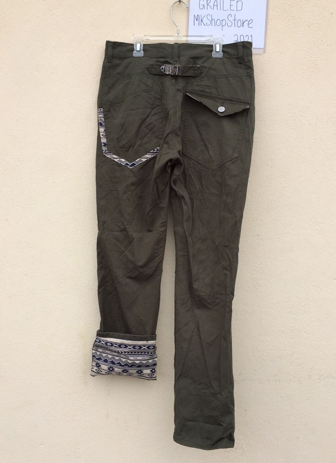 Japanese Brand × Tornado Mart Japanese Navajo Green Army Chinos Pant Size US 32 / EU 48 - 5 Thumbnail