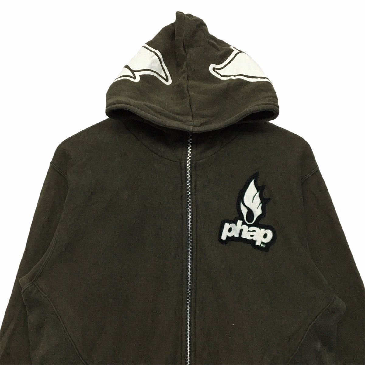 Vintage Phap High Life Spell Out Big Logo Zip Up Hoodie Jacket M Size US M / EU 48-50 / 2 - 2 Thumbnail
