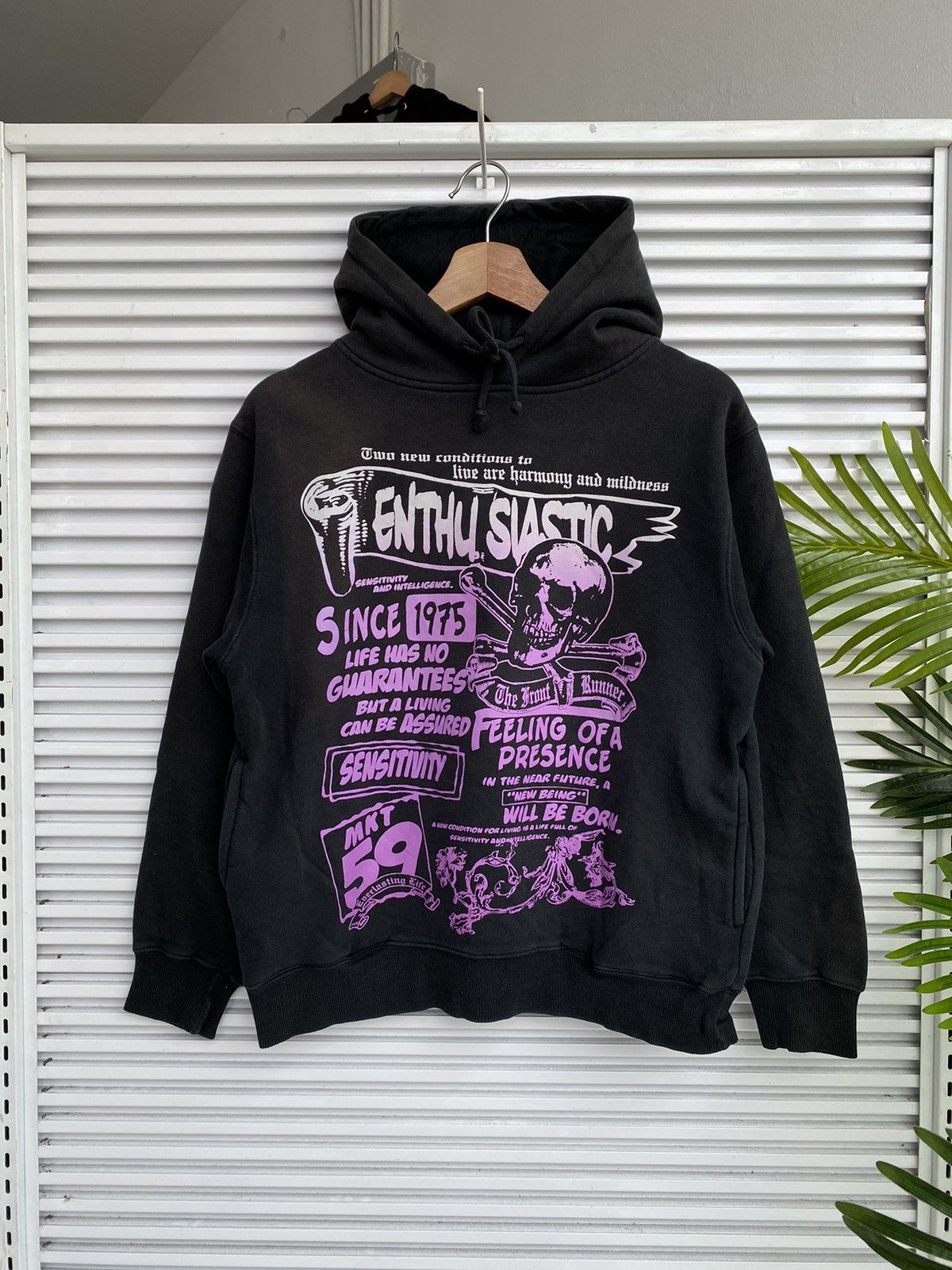 Japanese Brand Vintage Skulls Bay Leaf Hoodies /Number Travis Nine Scott Size US S / EU 44-46 / 1 - 1 Thumbnail