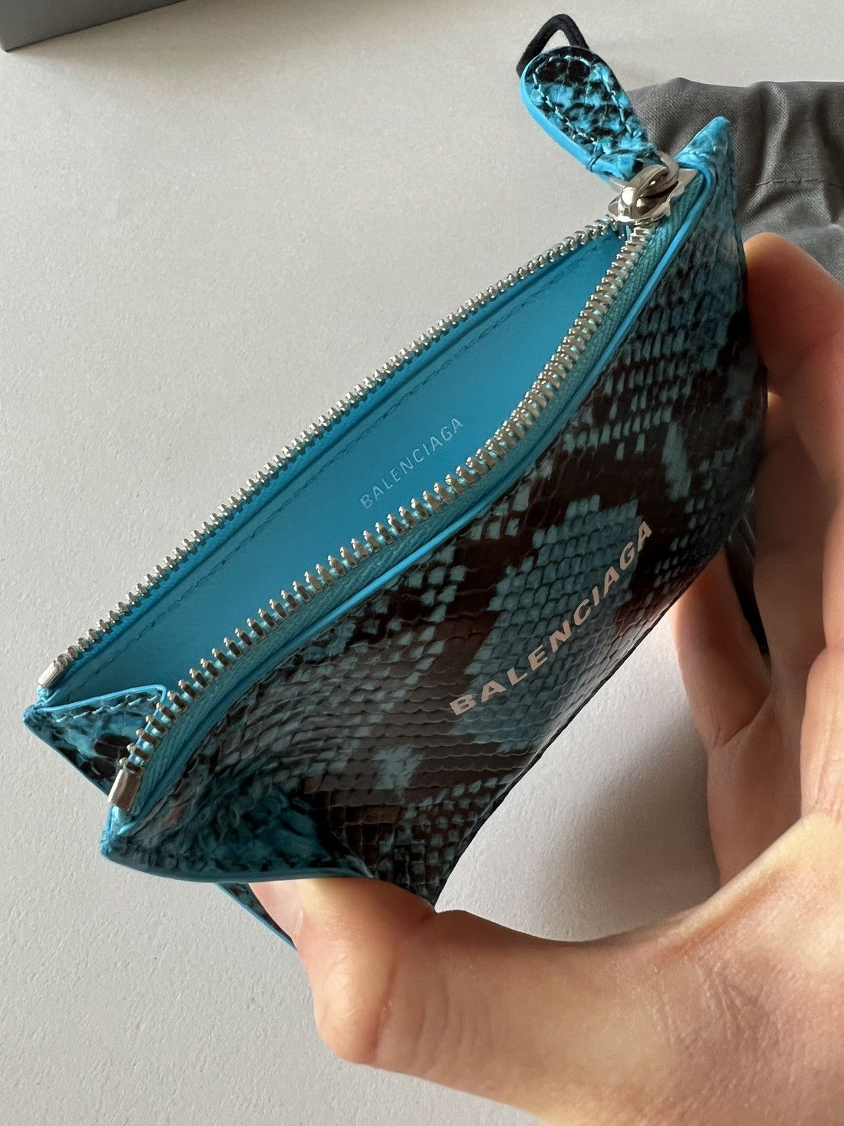 Balenciaga LIMITED EDITION Python Skin Zip-up Cardholder Wallet Size ONE SIZE - 6 Thumbnail