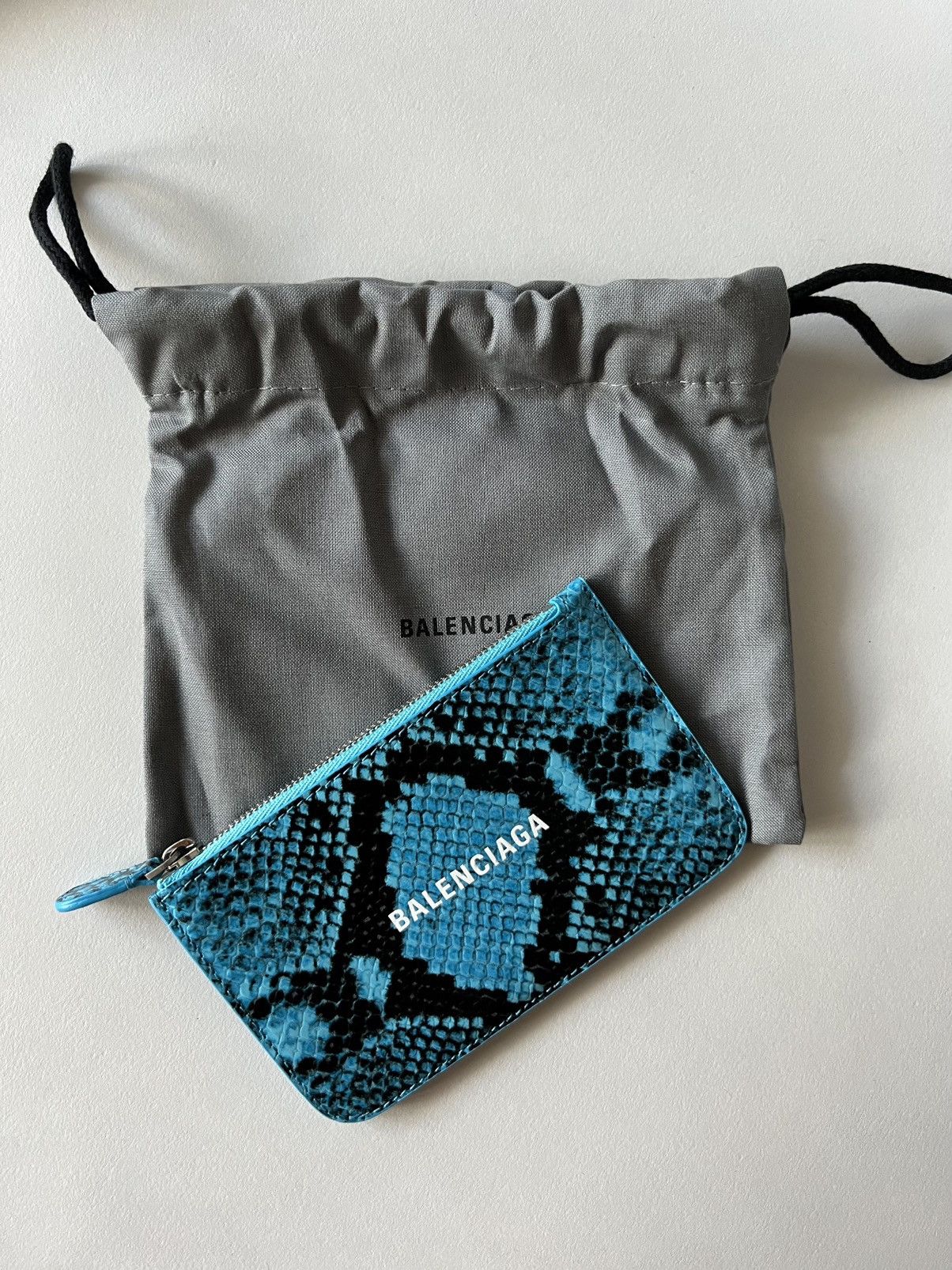 Balenciaga LIMITED EDITION Python Skin Zip-up Cardholder Wallet Size ONE SIZE - 3 Thumbnail