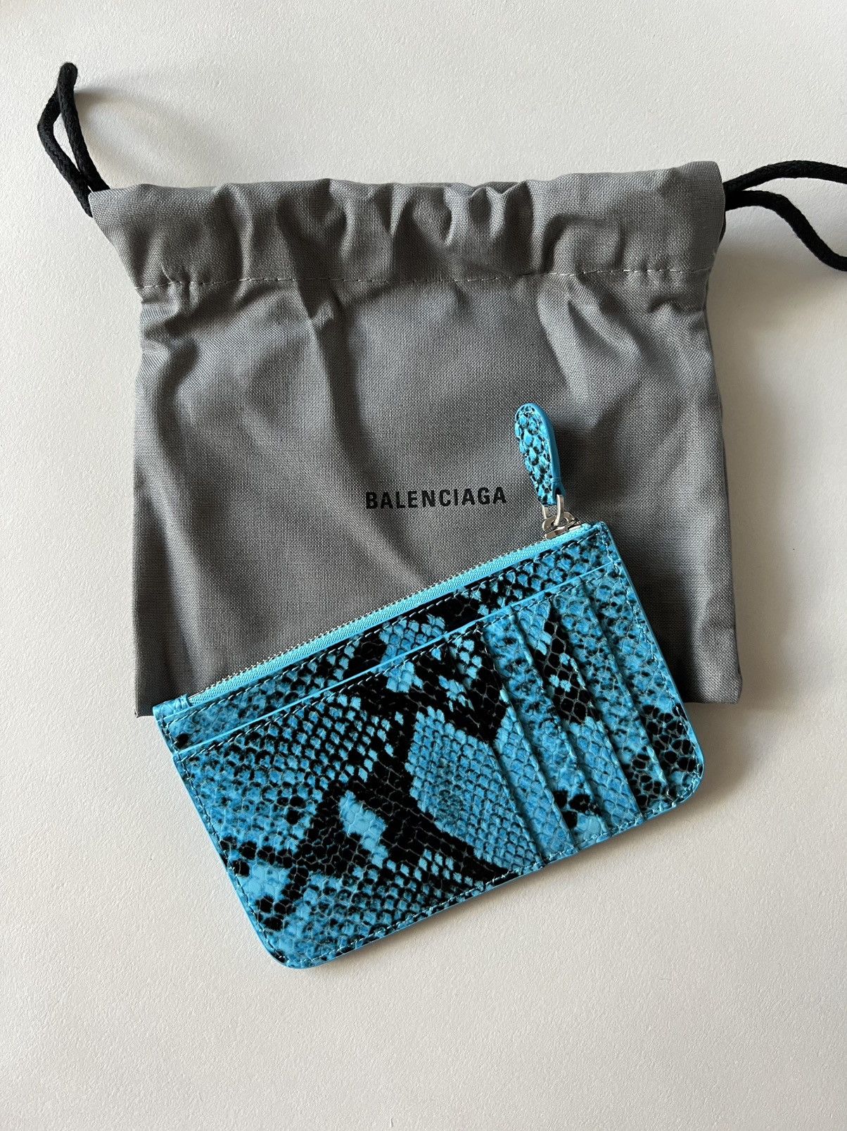 Balenciaga LIMITED EDITION Python Skin Zip-up Cardholder Wallet Size ONE SIZE - 4 Thumbnail