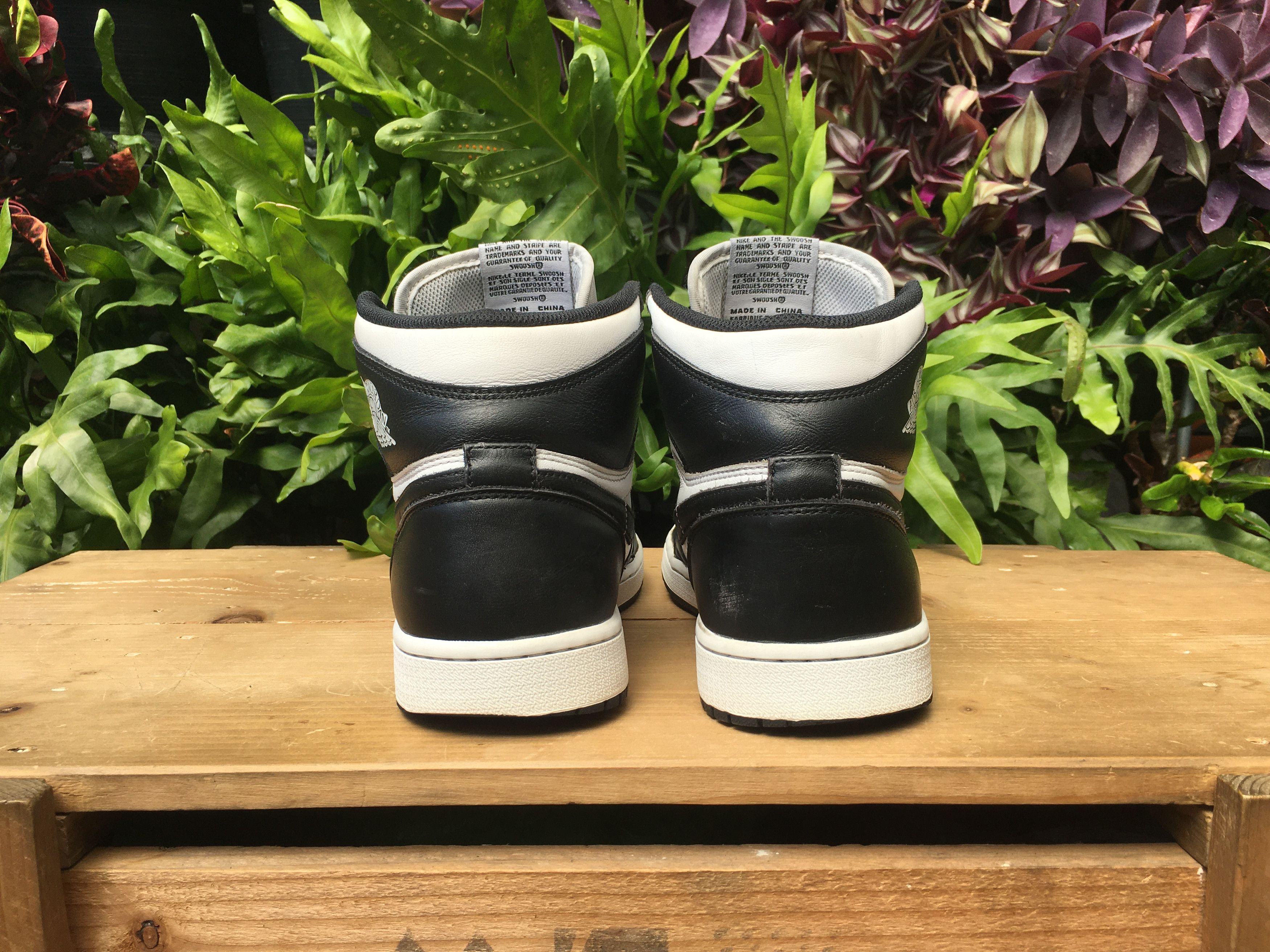 Jordan Brand × Nike 🔥 Nike Air Jordan 1 Retro High OG Black White 2014 Size US 10.5 / EU 43-44 - 15 Thumbnail