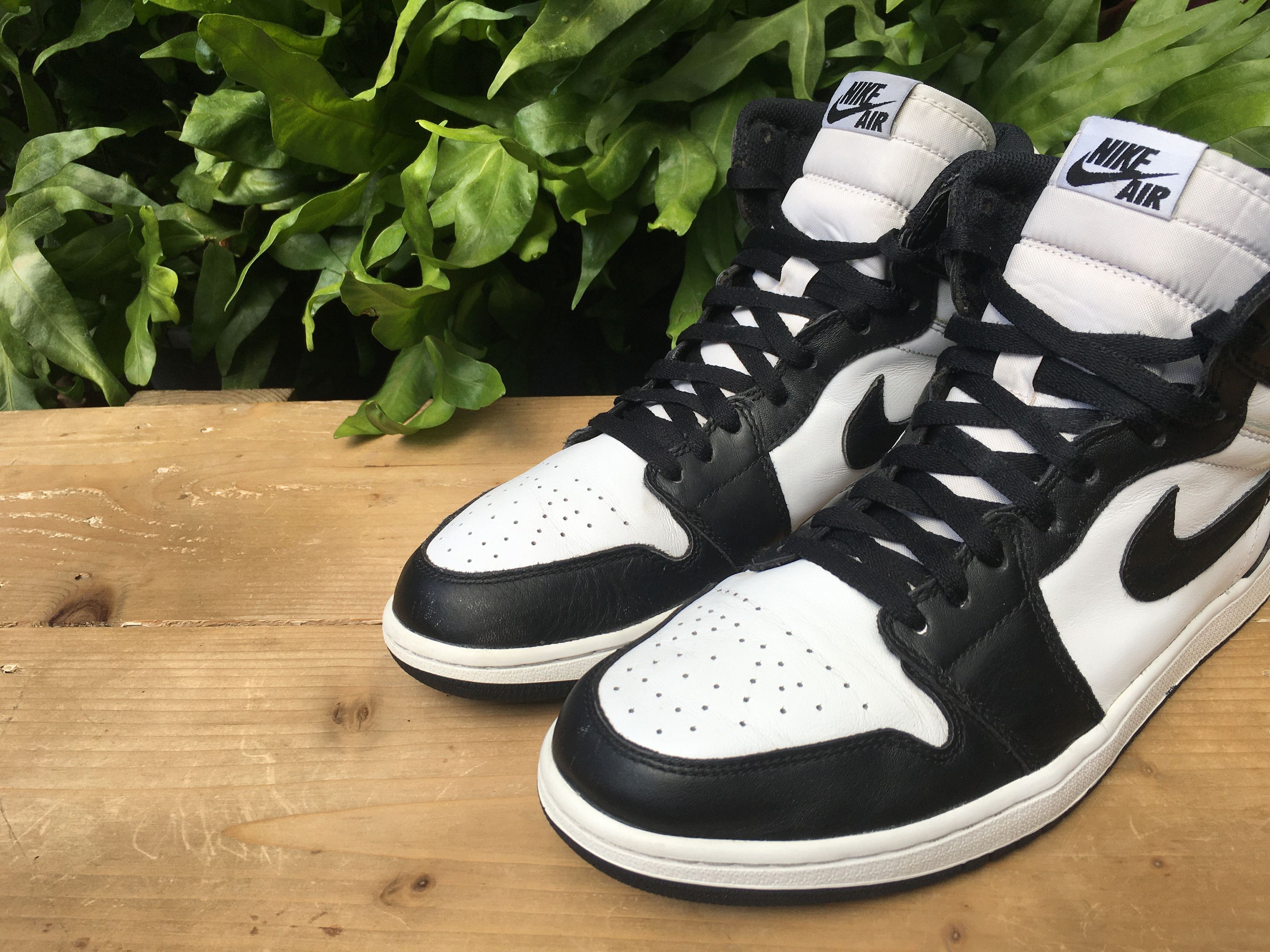 Jordan Brand × Nike 🔥 Nike Air Jordan 1 Retro High OG Black White 2014 Size US 10.5 / EU 43-44 - 5 Thumbnail