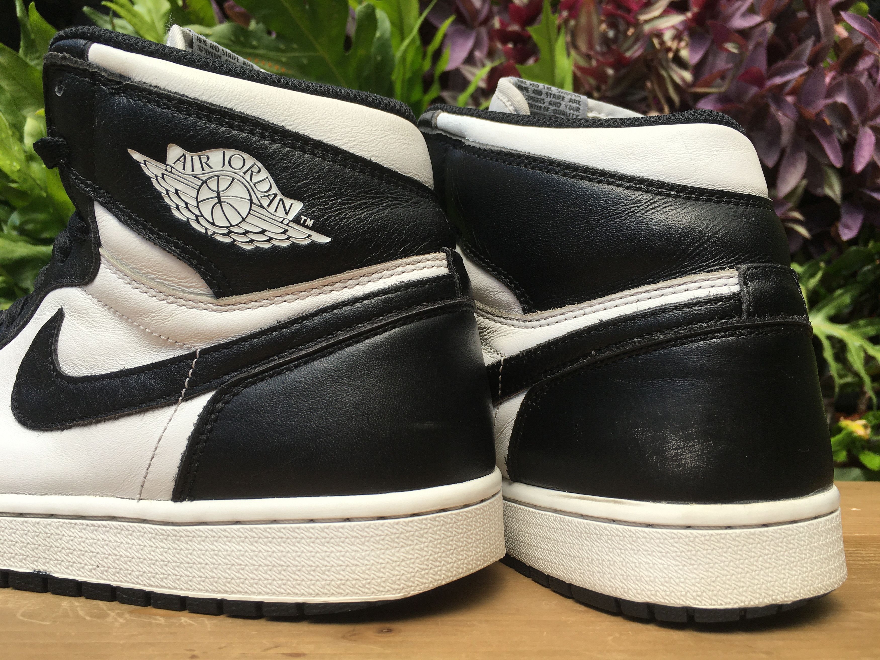 Jordan Brand × Nike 🔥 Nike Air Jordan 1 Retro High OG Black White 2014 Size US 10.5 / EU 43-44 - 17 Thumbnail