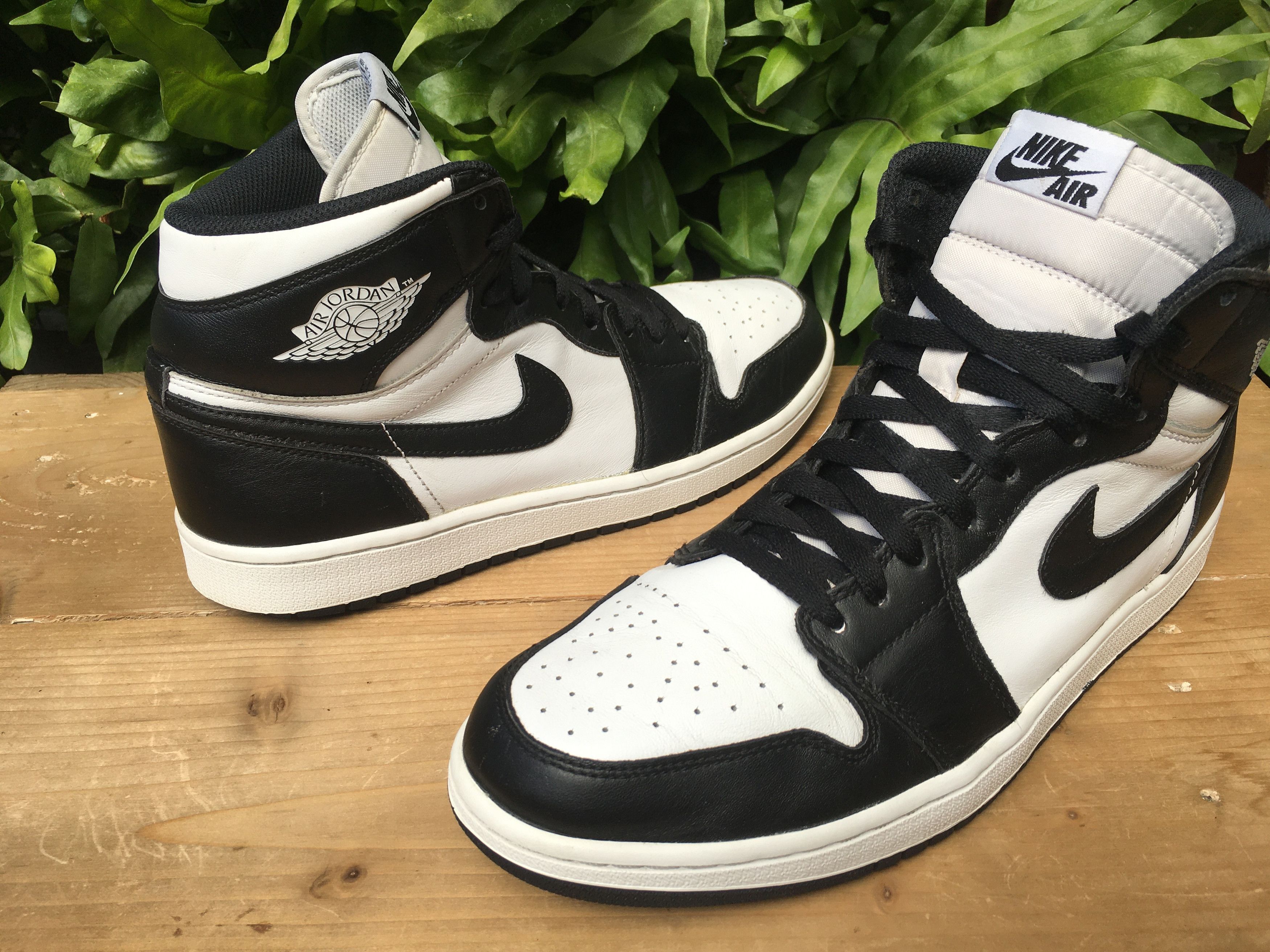 Jordan Brand × Nike 🔥 Nike Air Jordan 1 Retro High OG Black White 2014 Size US 10.5 / EU 43-44 - 6 Thumbnail