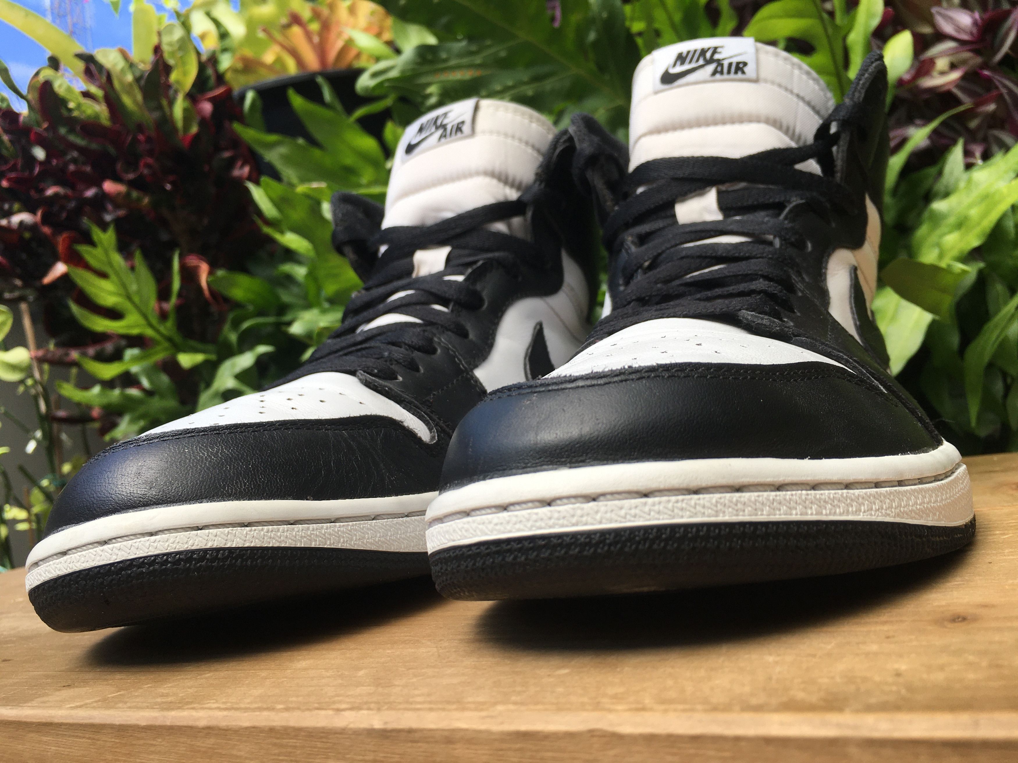 Jordan Brand × Nike 🔥 Nike Air Jordan 1 Retro High OG Black White 2014 Size US 10.5 / EU 43-44 - 8 Thumbnail