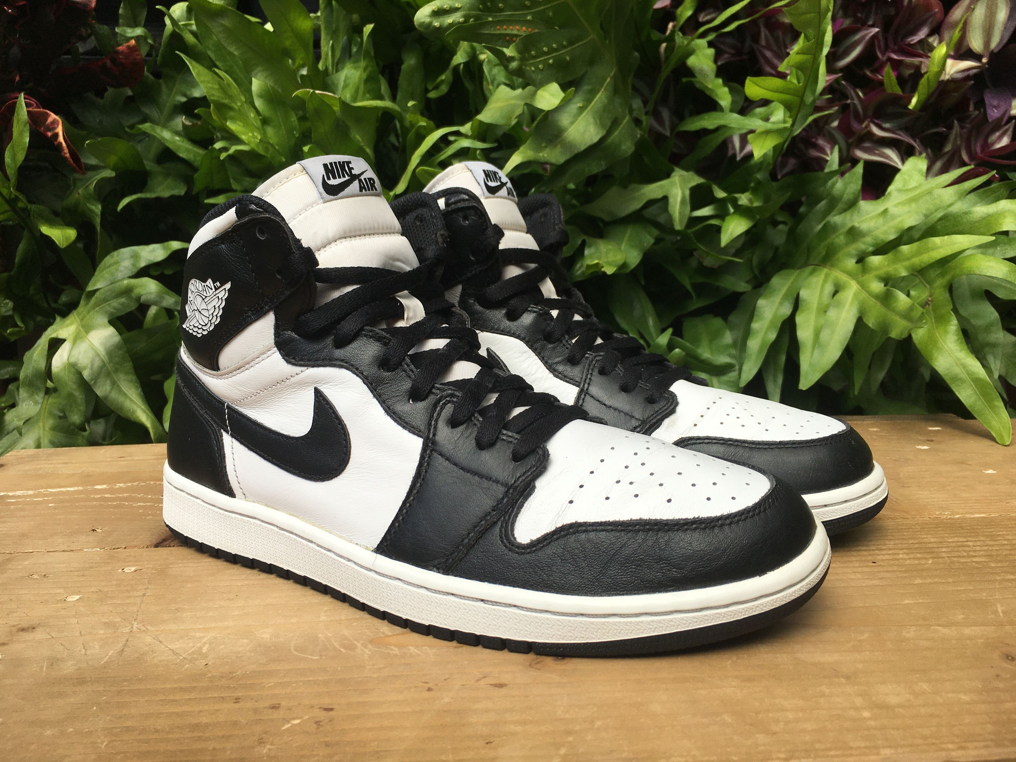 Jordan Brand × Nike 🔥 Nike Air Jordan 1 Retro High OG Black White 2014 Size US 10.5 / EU 43-44 - 4 Thumbnail