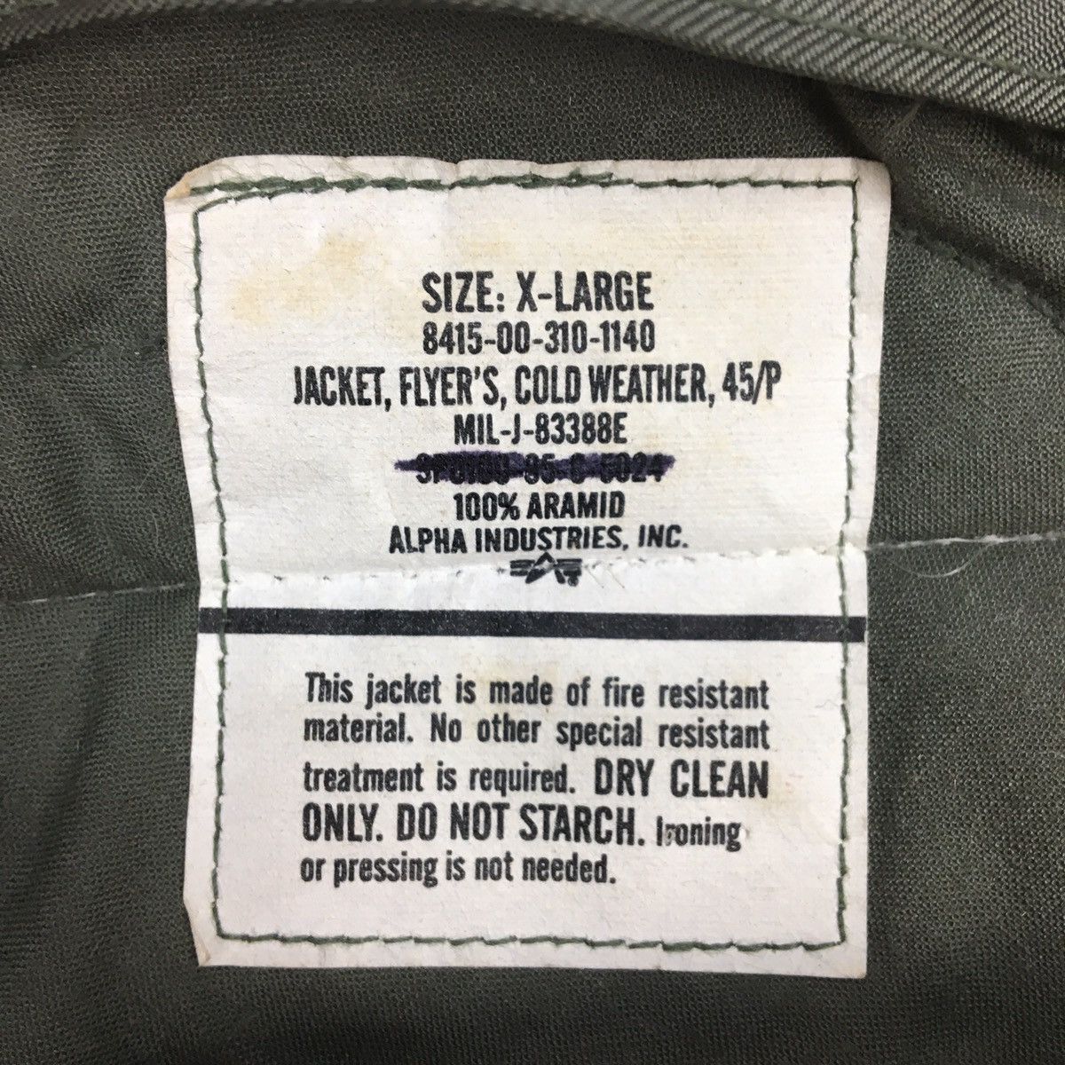 Alpha Industries Alpha Industries U.S Navy Big Logo Zip Up Flight Jacket XL Size US XL / EU 56 / 4 - 13 Thumbnail