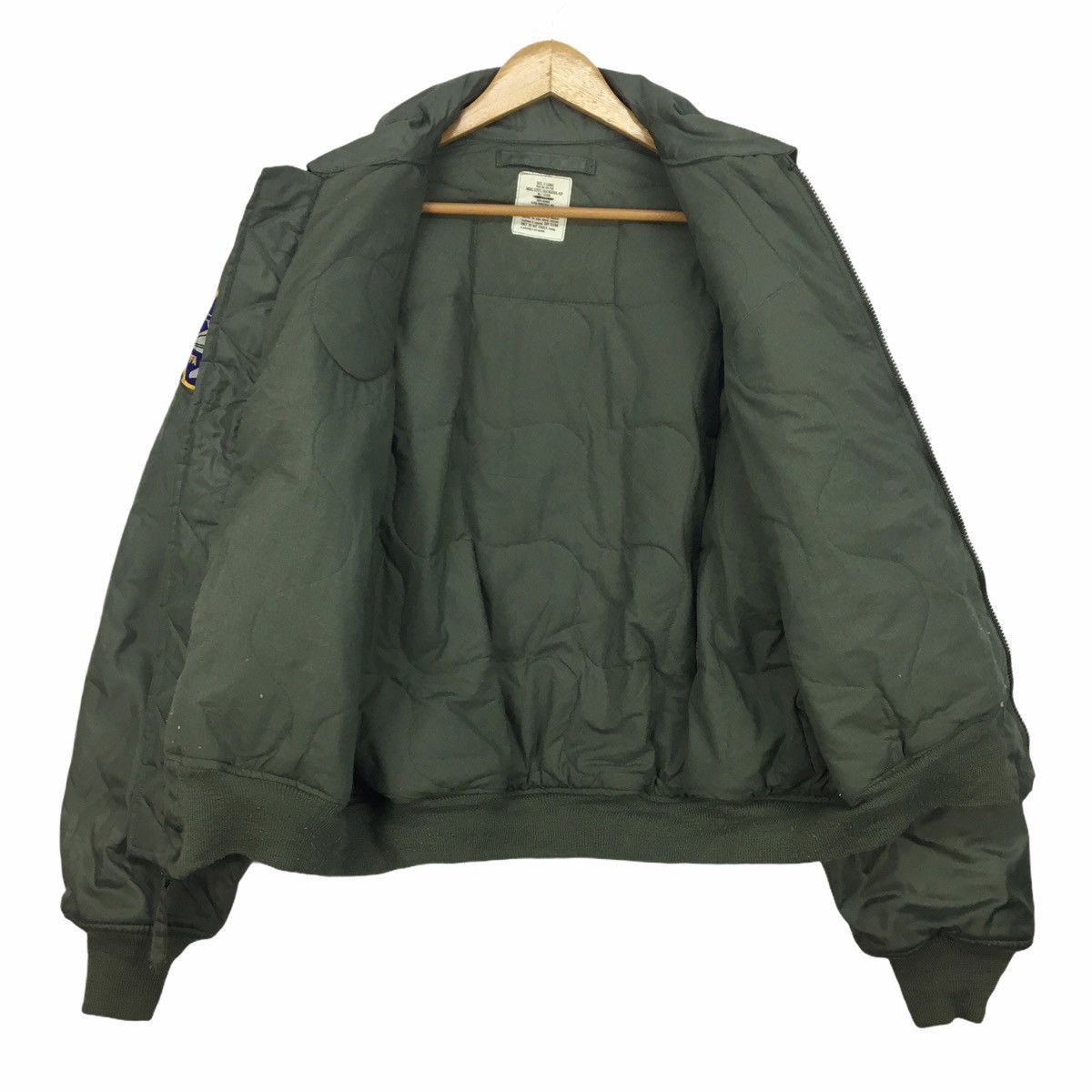 Alpha Industries Alpha Industries U.S Navy Big Logo Zip Up Flight Jacket XL Size US XL / EU 56 / 4 - 10 Thumbnail