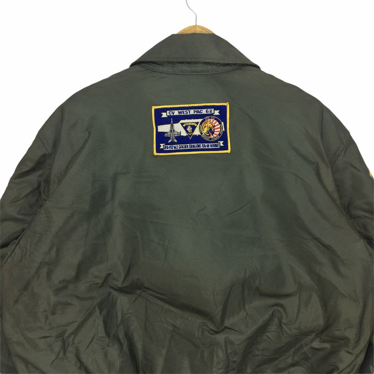 Alpha Industries Alpha Industries U.S Navy Big Logo Zip Up Flight Jacket XL Size US XL / EU 56 / 4 - 12 Thumbnail