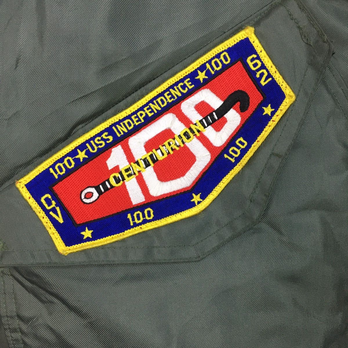 Alpha Industries Alpha Industries U.S Navy Big Logo Zip Up Flight Jacket XL Size US XL / EU 56 / 4 - 5 Thumbnail