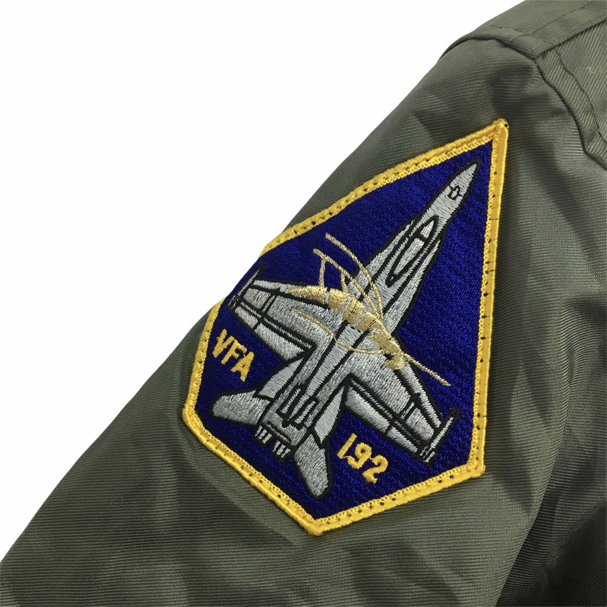 Alpha Industries Alpha Industries U.S Navy Big Logo Zip Up Flight Jacket XL Size US XL / EU 56 / 4 - 8 Thumbnail