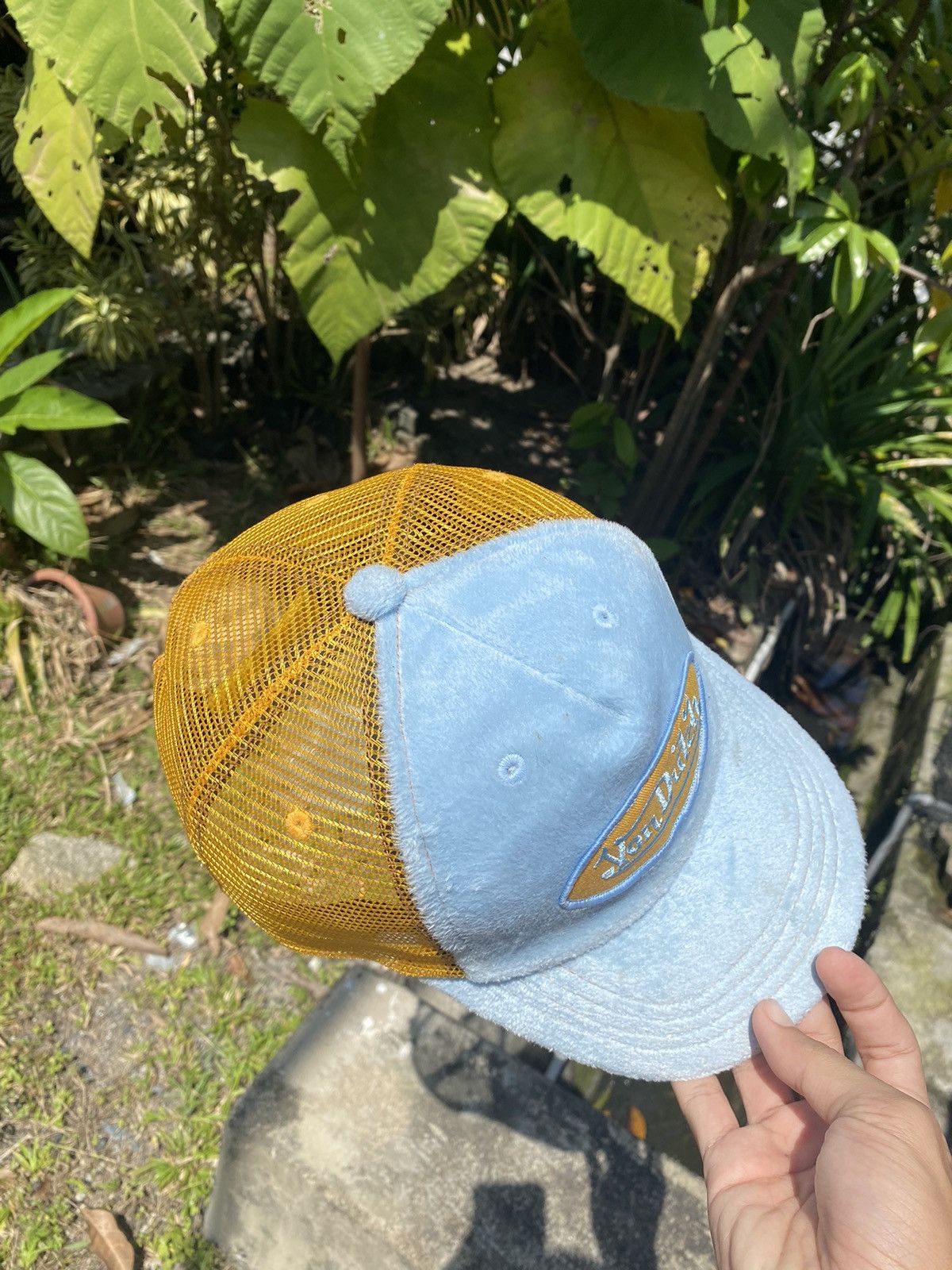 Von Dutch RARE🔥 Vintage Von Dutch Velvet Trucker Snapback Hat Size ONE SIZE - 3 Thumbnail