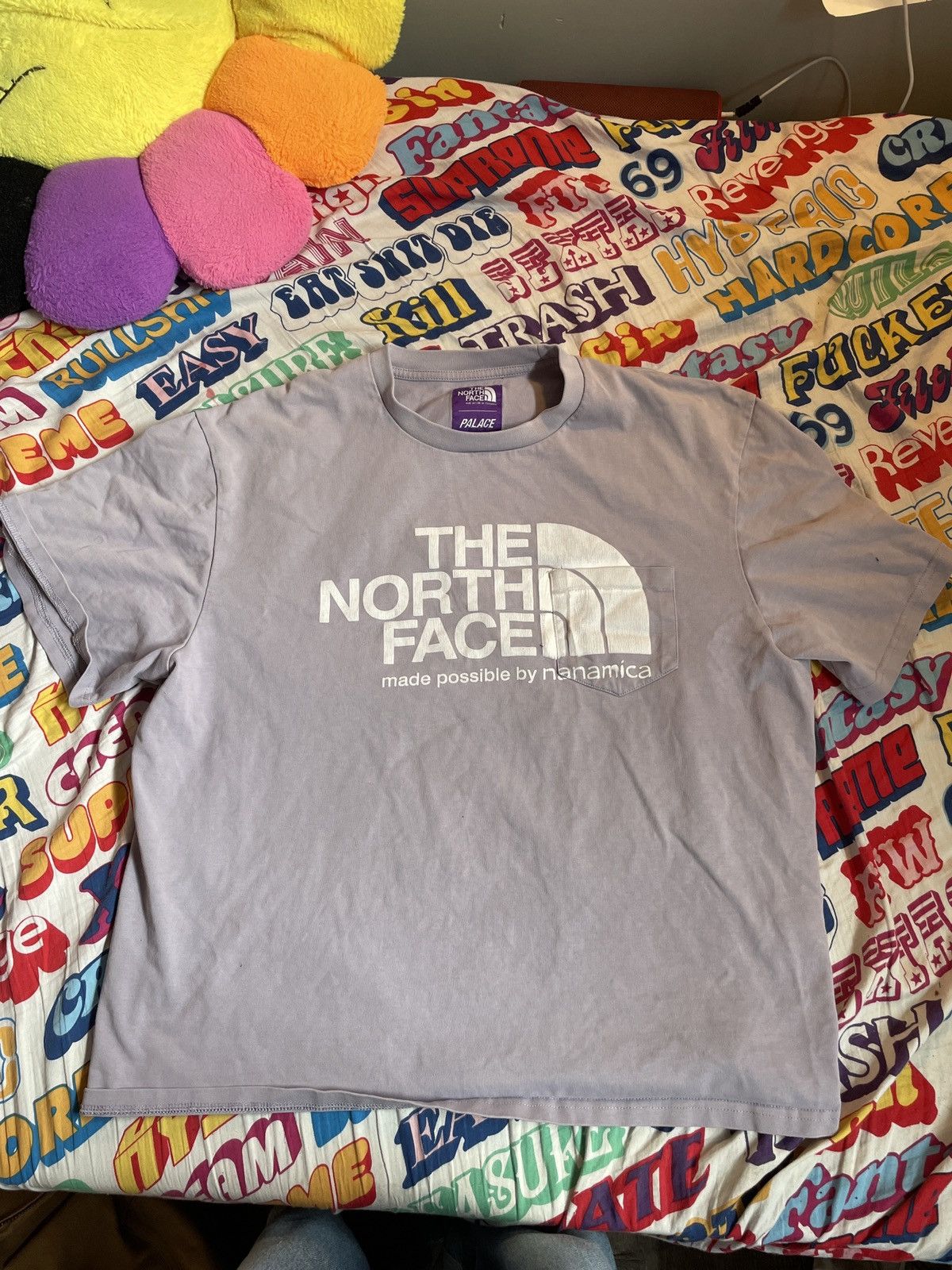 Palace Palace x North Face Purple Label Pocket Tee | Grailed