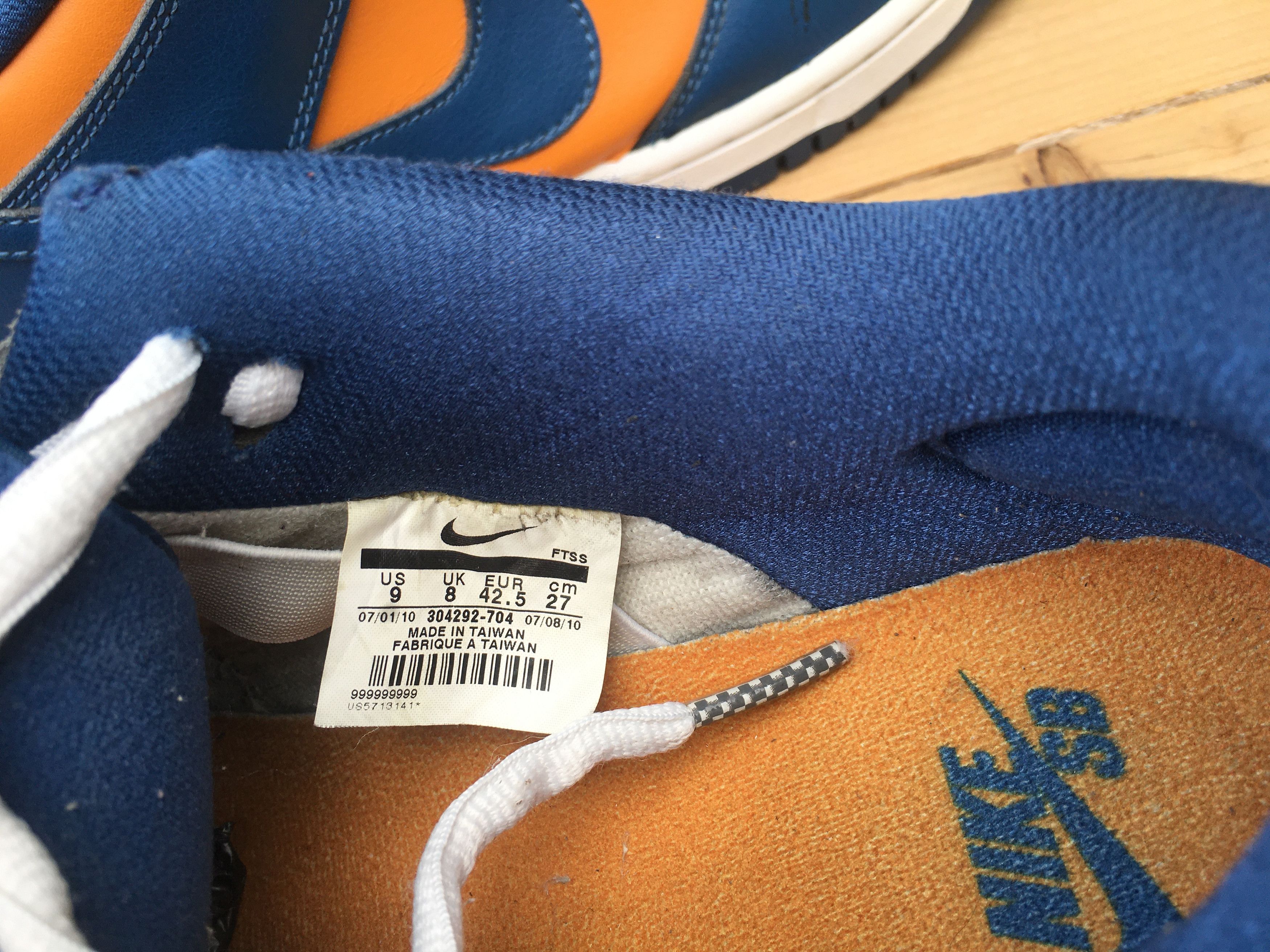 Nike 🔥 Rare Sample Nike SB Dunk Low Sunset French Blue 2010 ☀️ Size US 9 / EU 42 - 11 Thumbnail