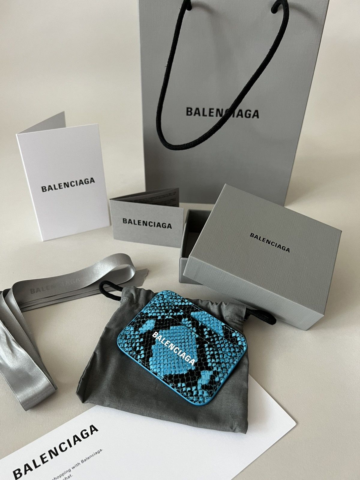 Balenciaga Balenciaga LIMITED EDITION Python Skin Cardholder Size ONE SIZE - 3 Thumbnail