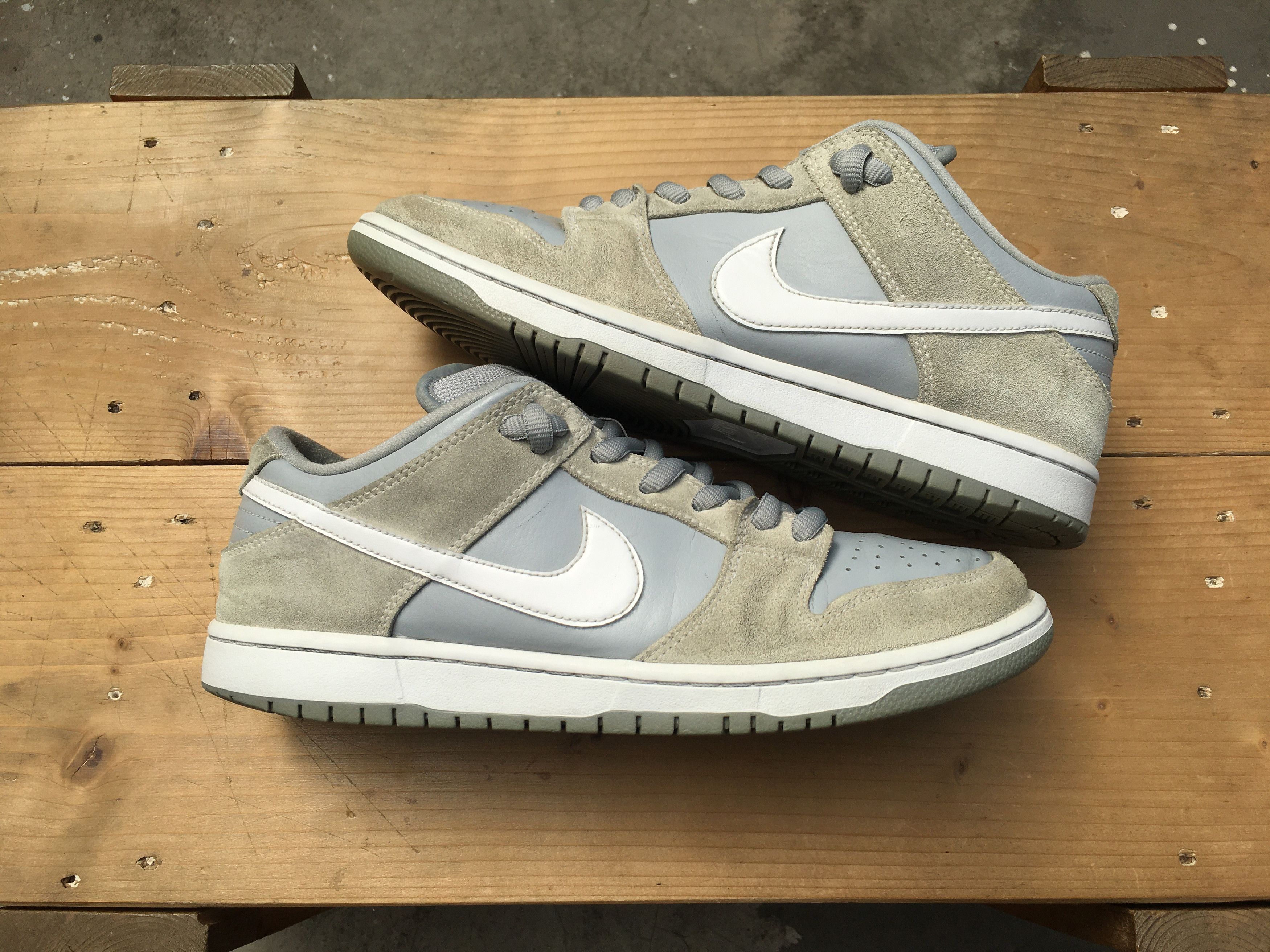 Nike 🔥 Rare Nike Sb Dunk Low Pro Summit White Wolf Grey Size US 10.5 / EU 43-44 - 14 Thumbnail