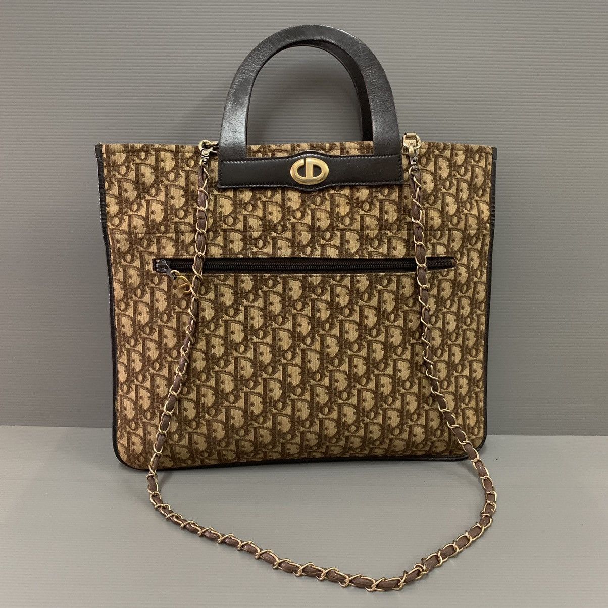 Christian Dior Monsieur Christian Dior Monogram Shoping Tote Bag Size ONE SIZE - 2 Thumbnail