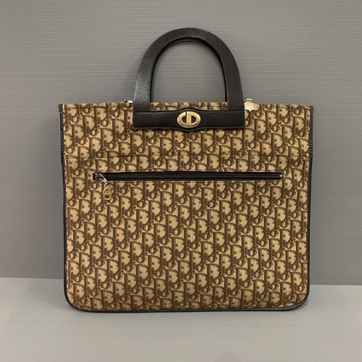 Christian Dior Monsieur Christian Dior Monogram Shoping Tote Bag Size ONE SIZE - 1 Thumbnail