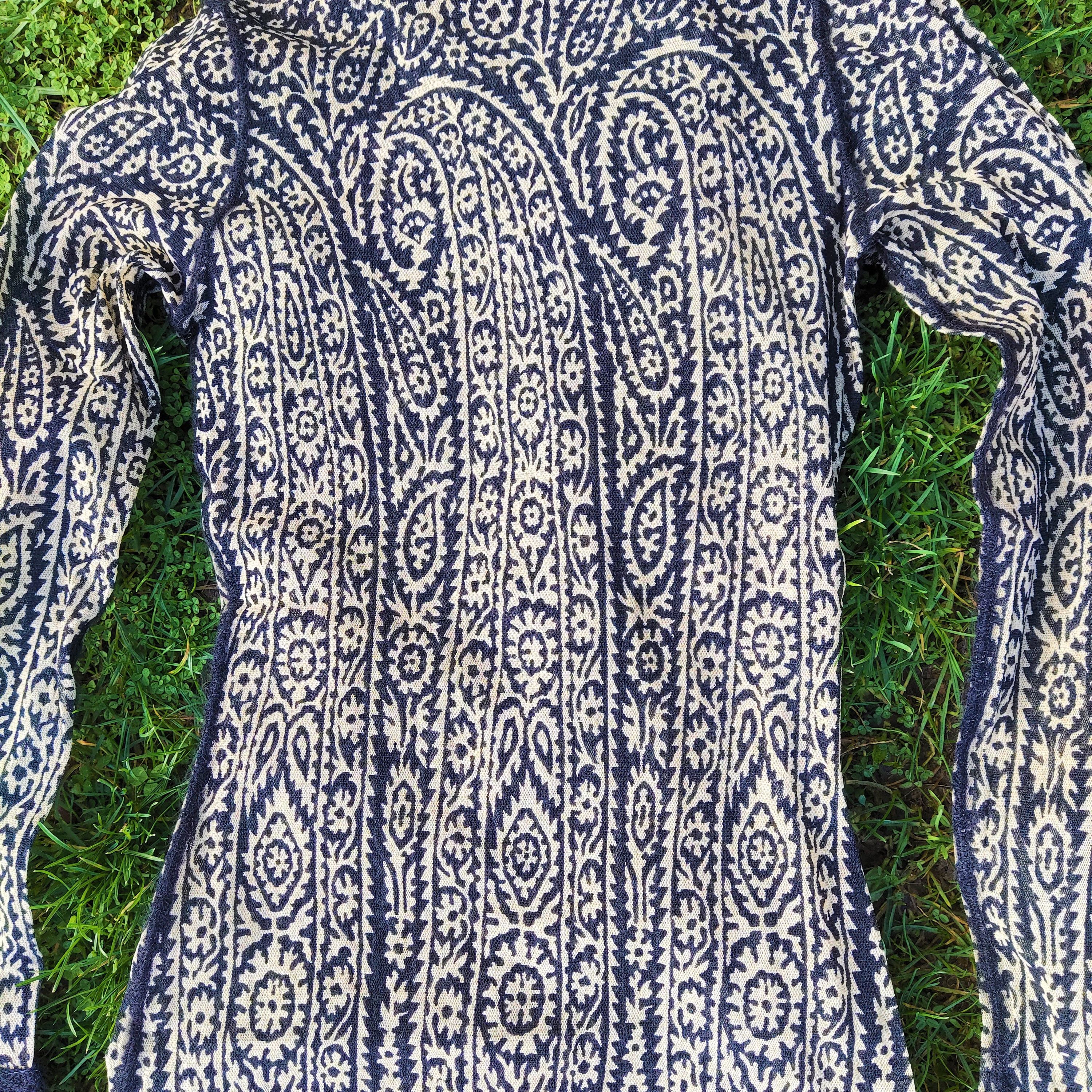 Jean Paul Gaultier Jean Paul Gaultier Paisley Mesh Vintage 90s 80s Runway Top Size M / US 6-8 / IT 42-44 - 10 Thumbnail