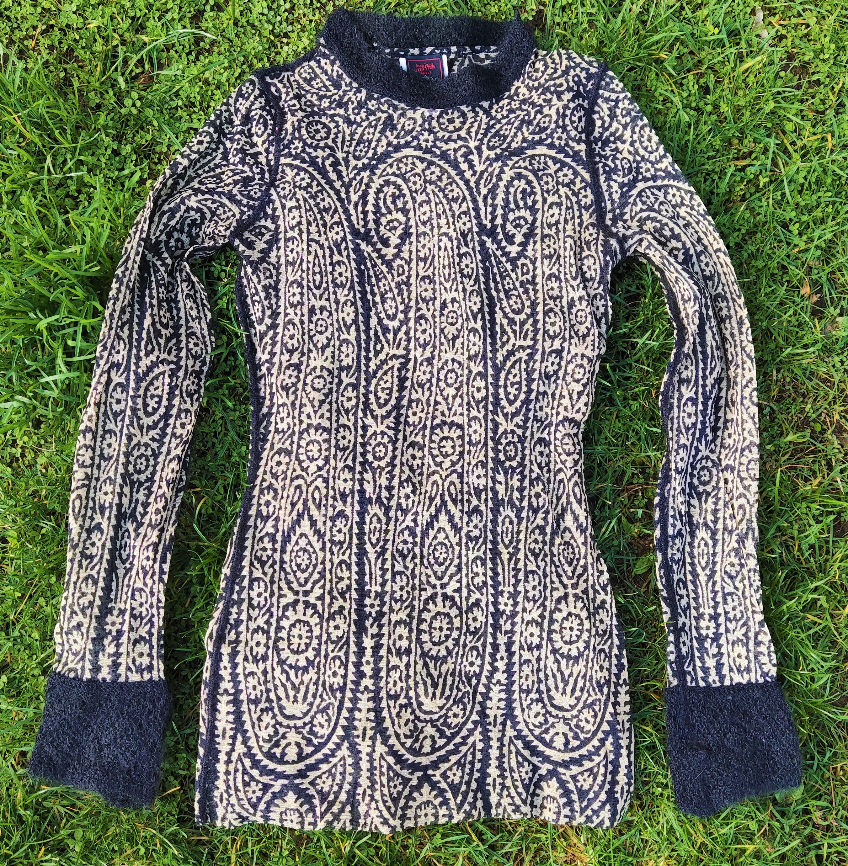 Jean Paul Gaultier Jean Paul Gaultier Paisley Mesh Vintage 90s 80s Runway Top Size M / US 6-8 / IT 42-44 - 1 Thumbnail