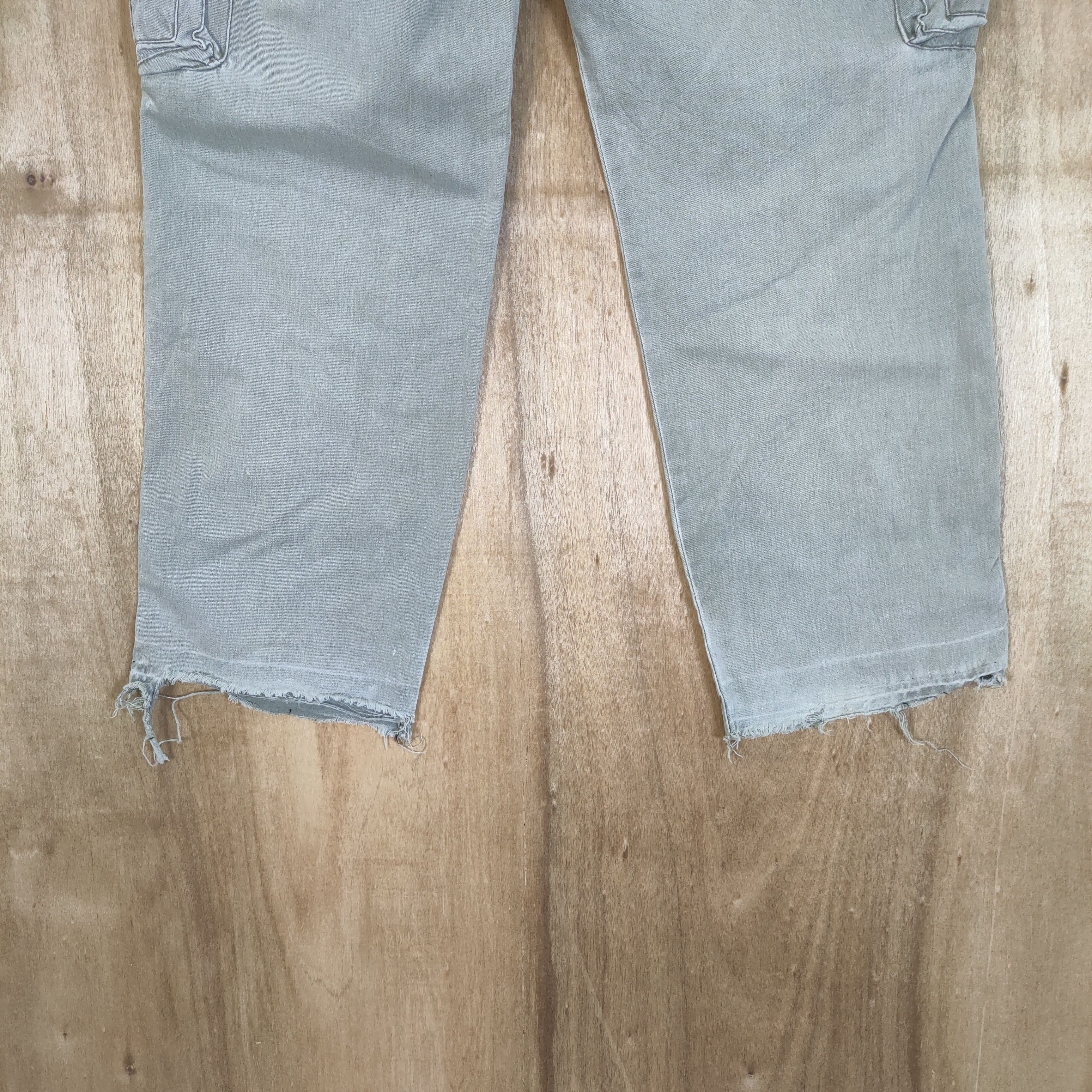 Japanese Brand GRANCISCO FADED DISTRESSED CARGO PANTS Size US 30 / EU 46 - 11 Thumbnail